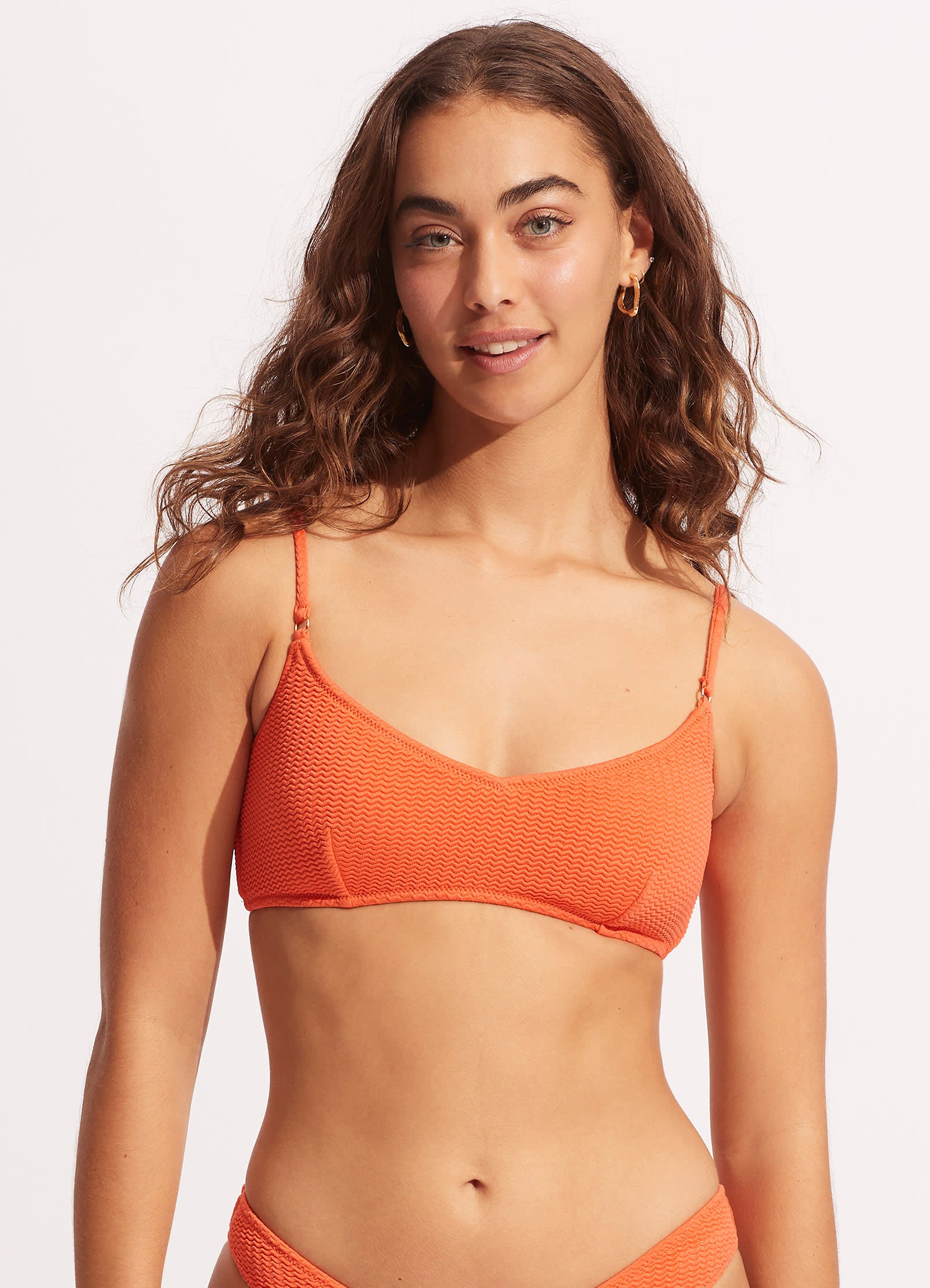 Sea Dive Bralette - Mandarin - Mandarin view 2
