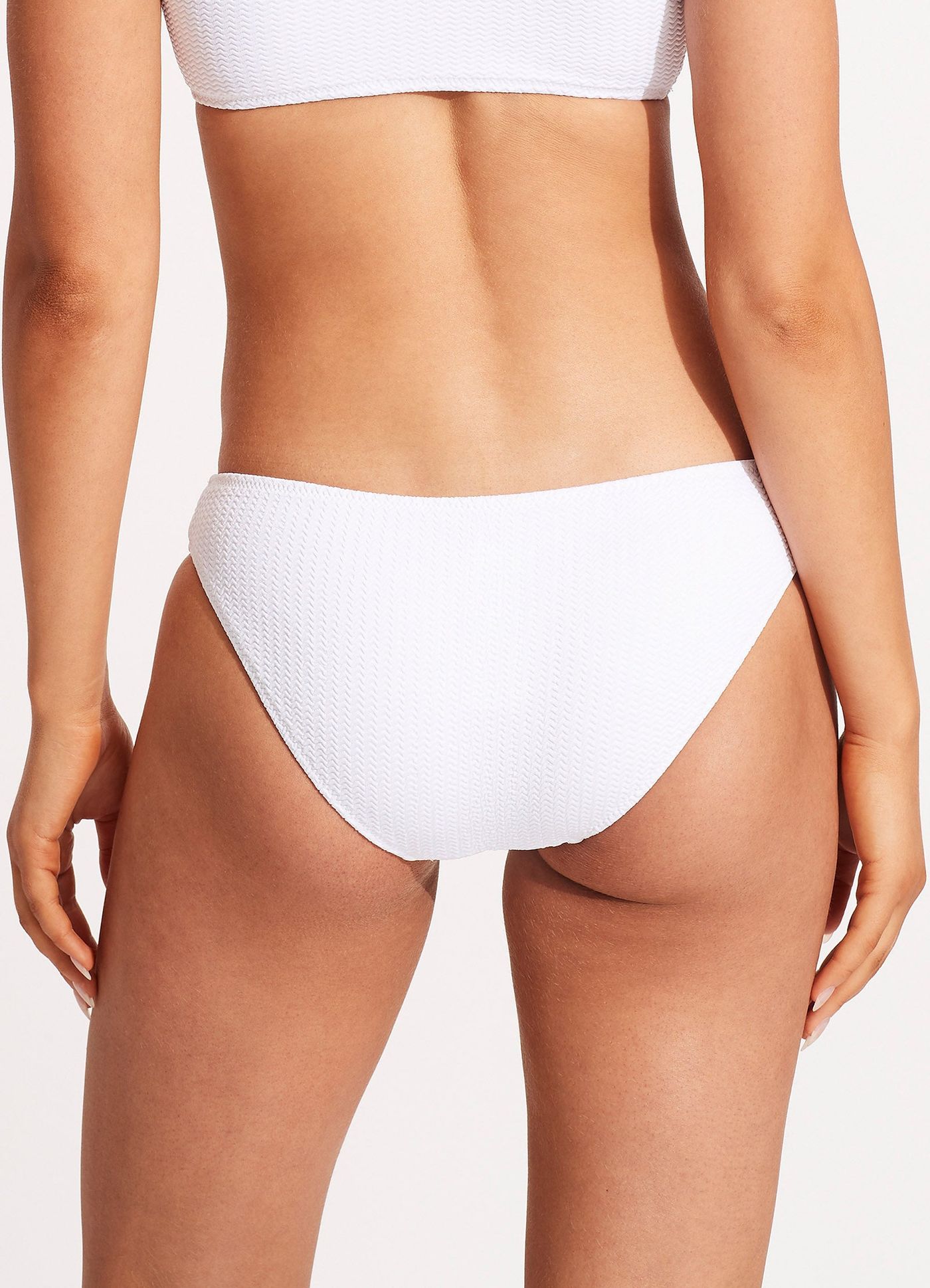 Sea Dive Hipster Bikini Bottom - White - White view 5