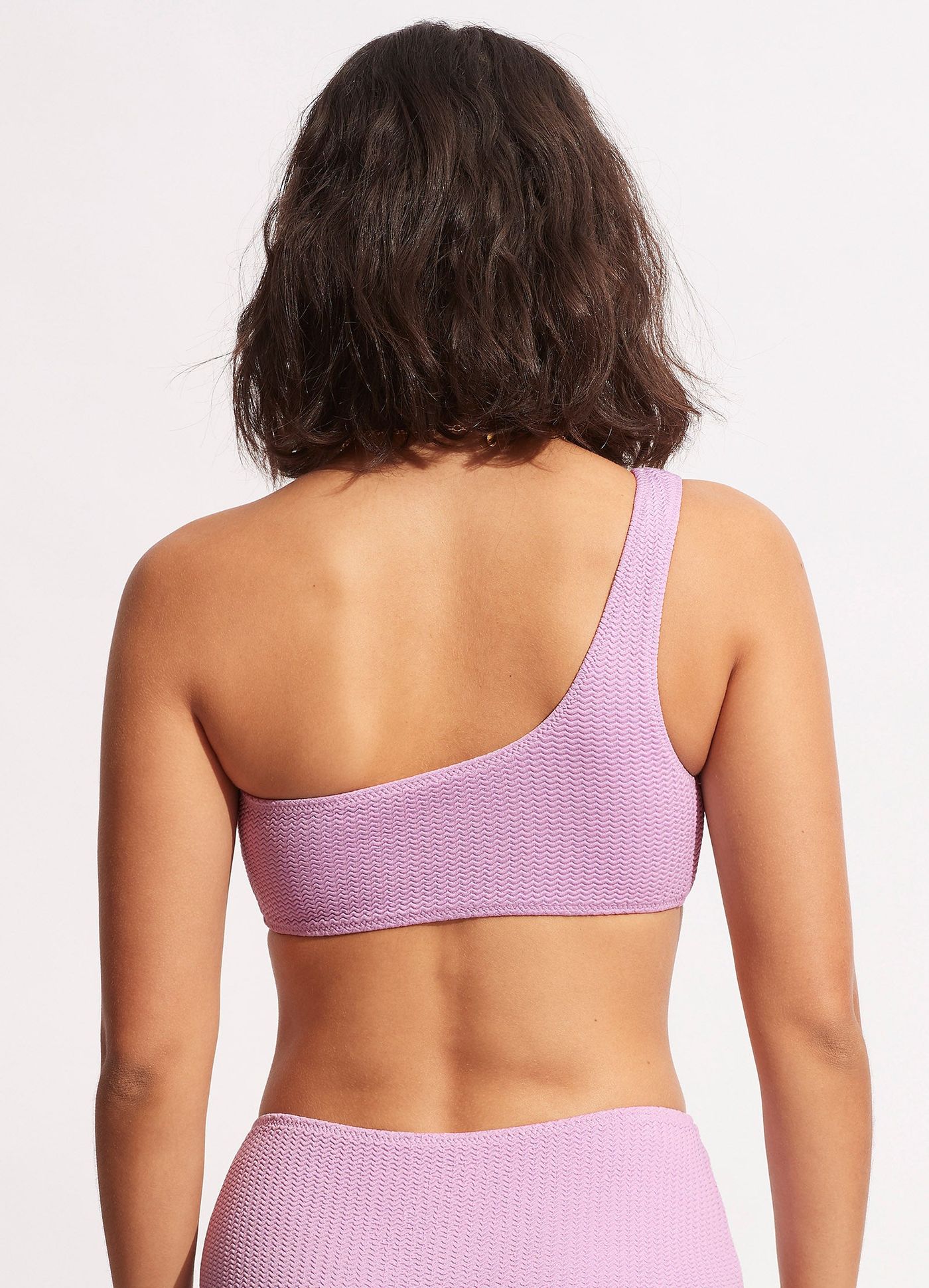 Sea Dive One Shoulder Top - Lilac - Lilac view 4