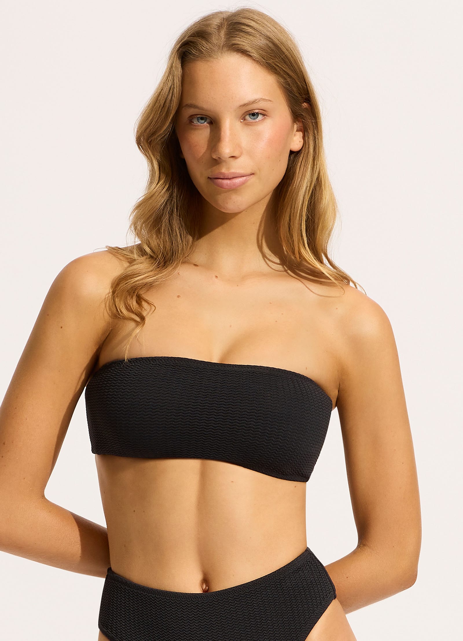 Sea Dive Tube Top - Black - Black view 2