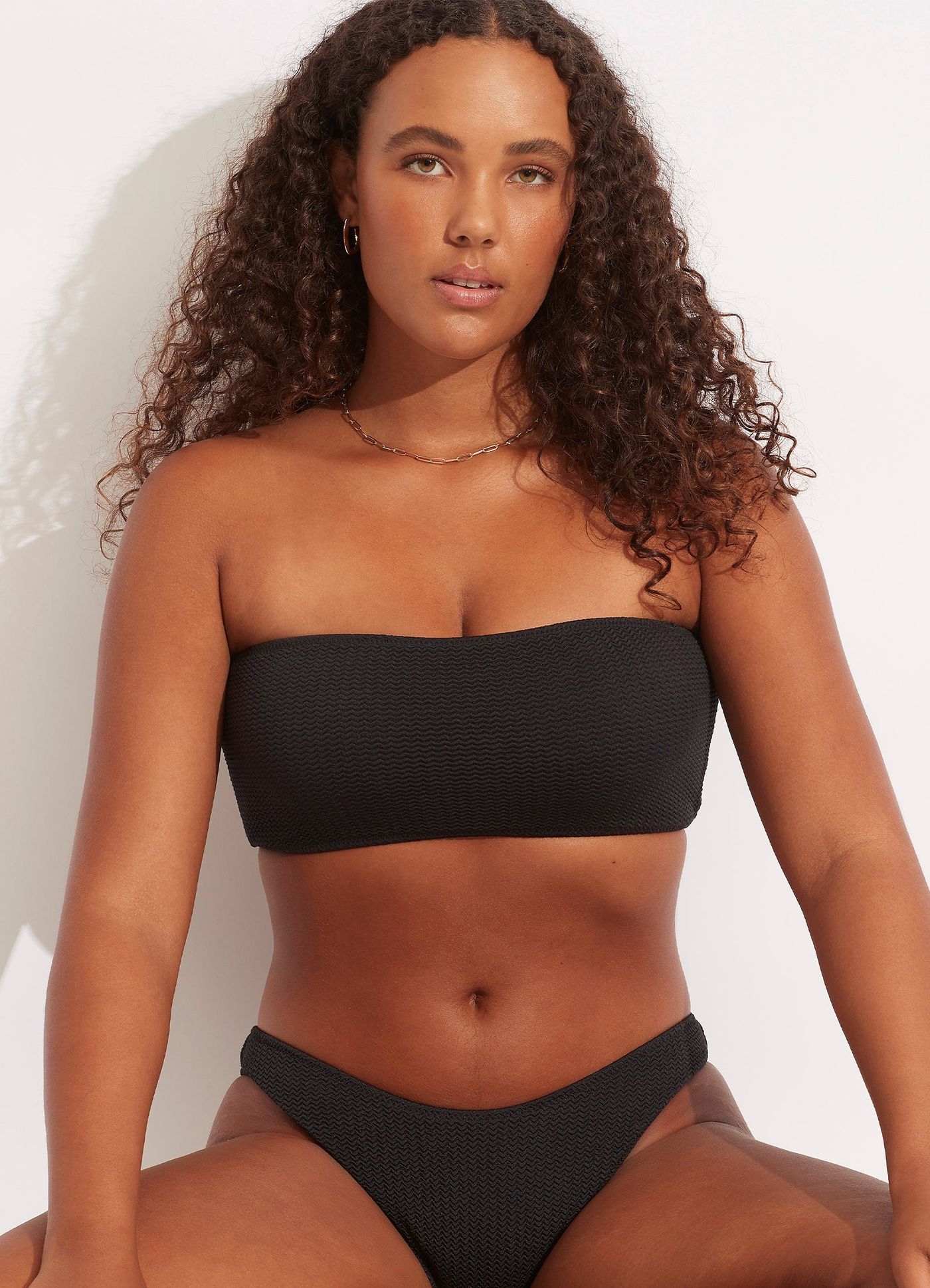 Sea Dive Tube Top - Black - Black view 3