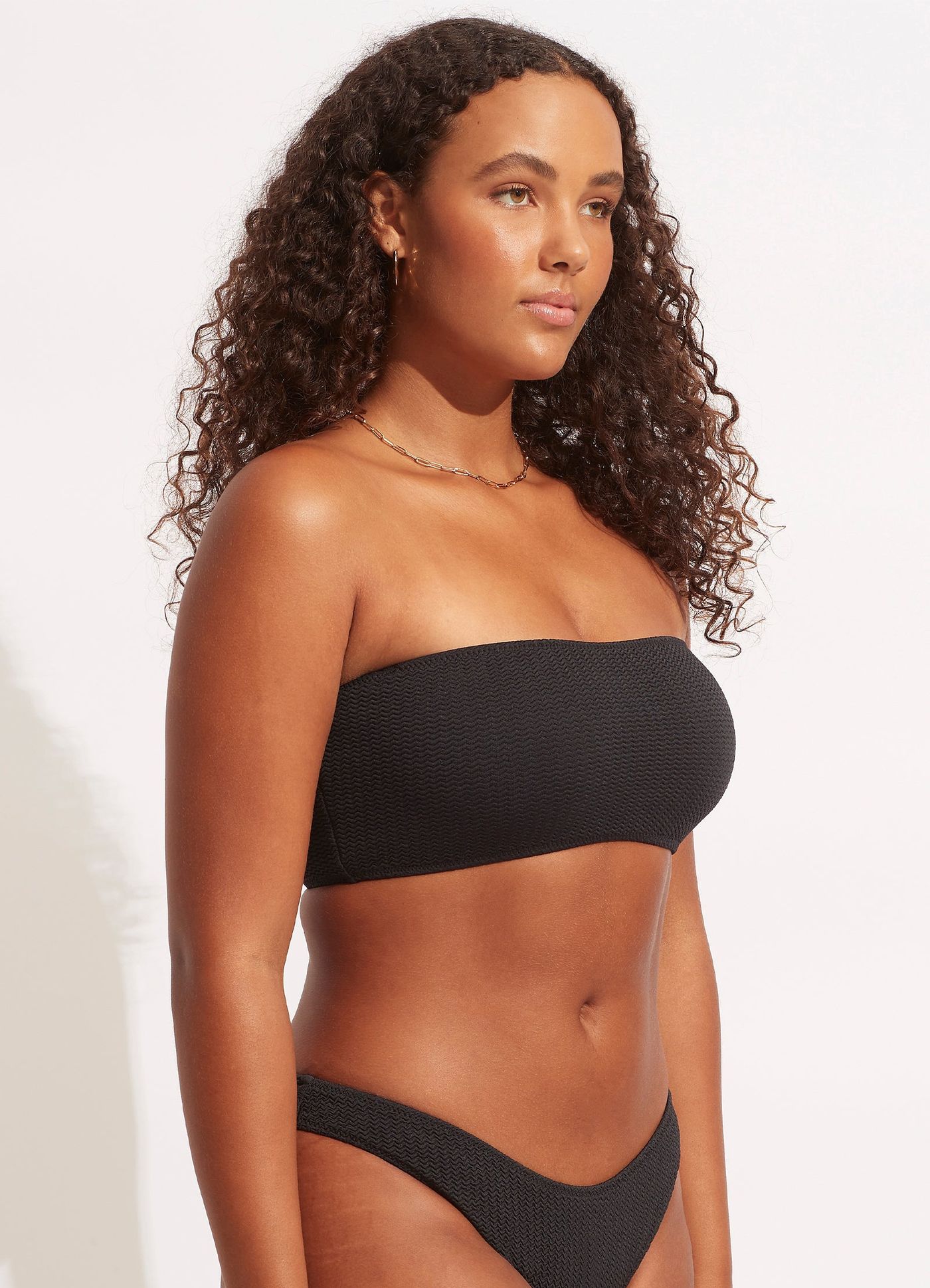 Sea Dive Tube Top - Black - Black view 4