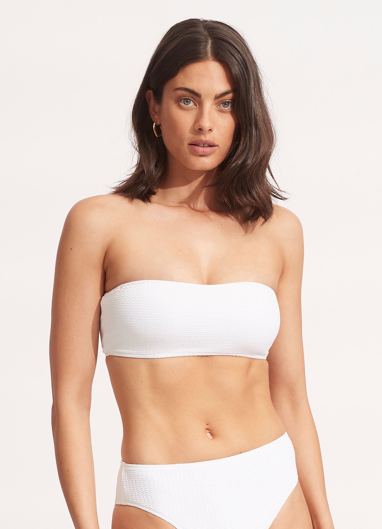 Sea Dive Tube Top - White - White view 2