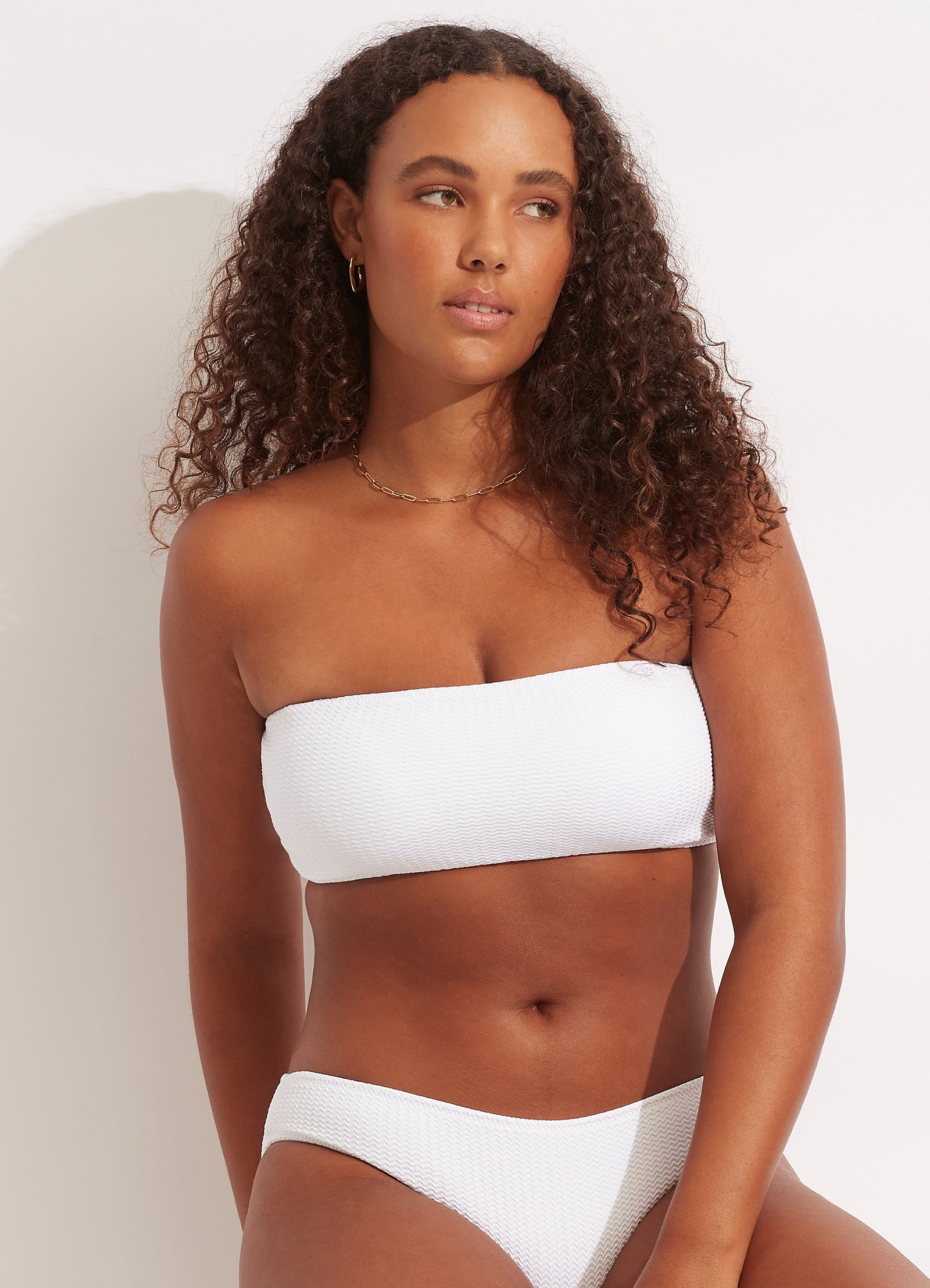 Sea Dive Tube Top - White - White view 5