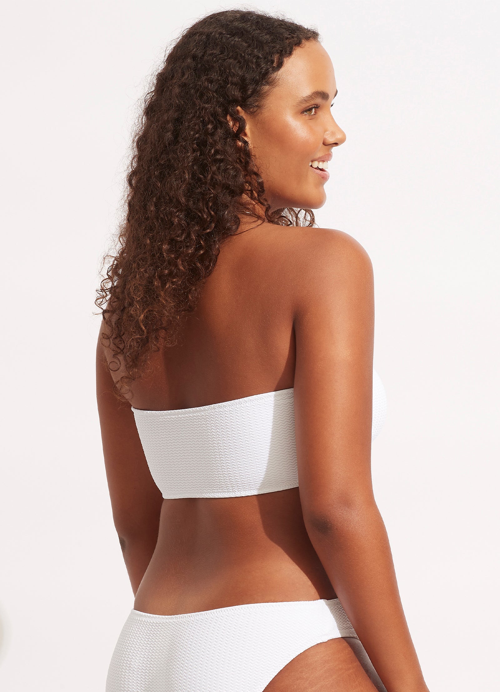 Sea Dive Tube Top - White - White view 7