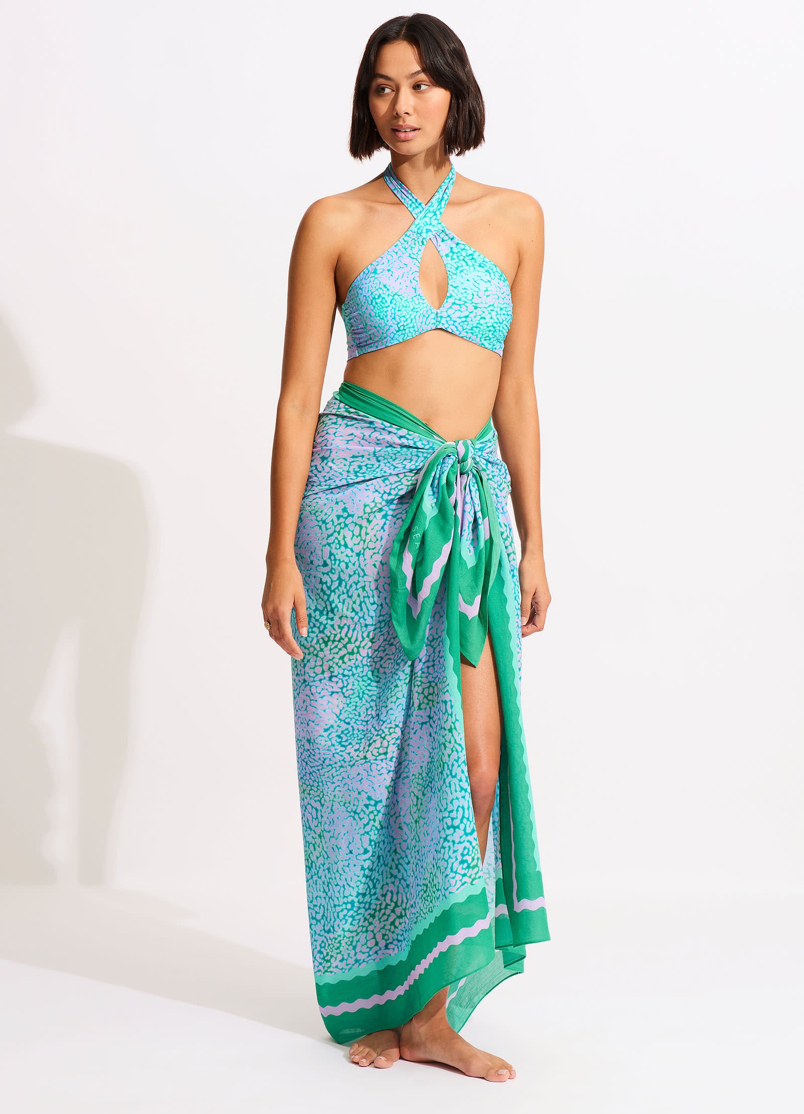 Sea Skin Sarong - Vivid Green - Vivid Green
