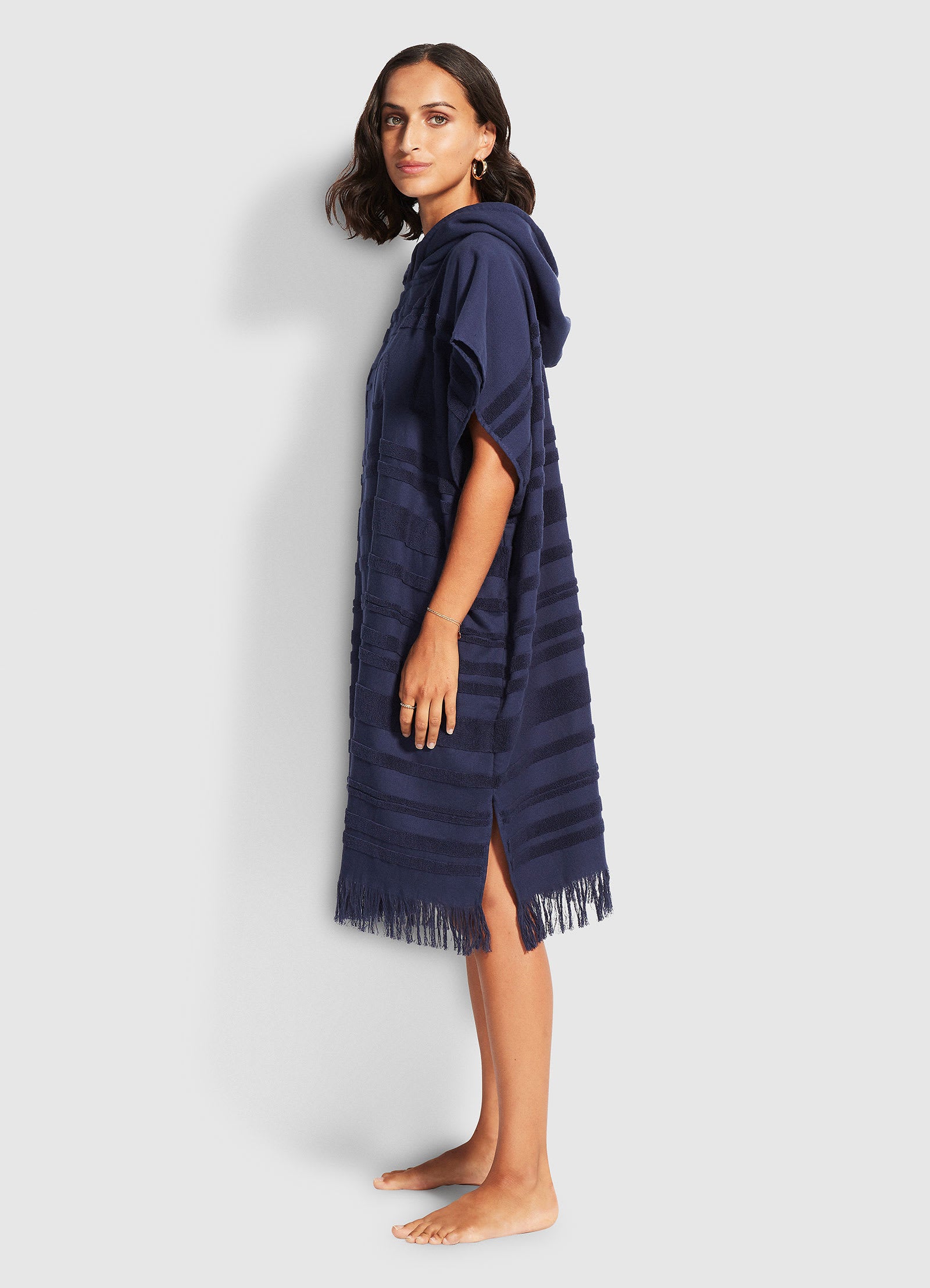Seaside Towel Poncho - True Navy - True Navy view 2