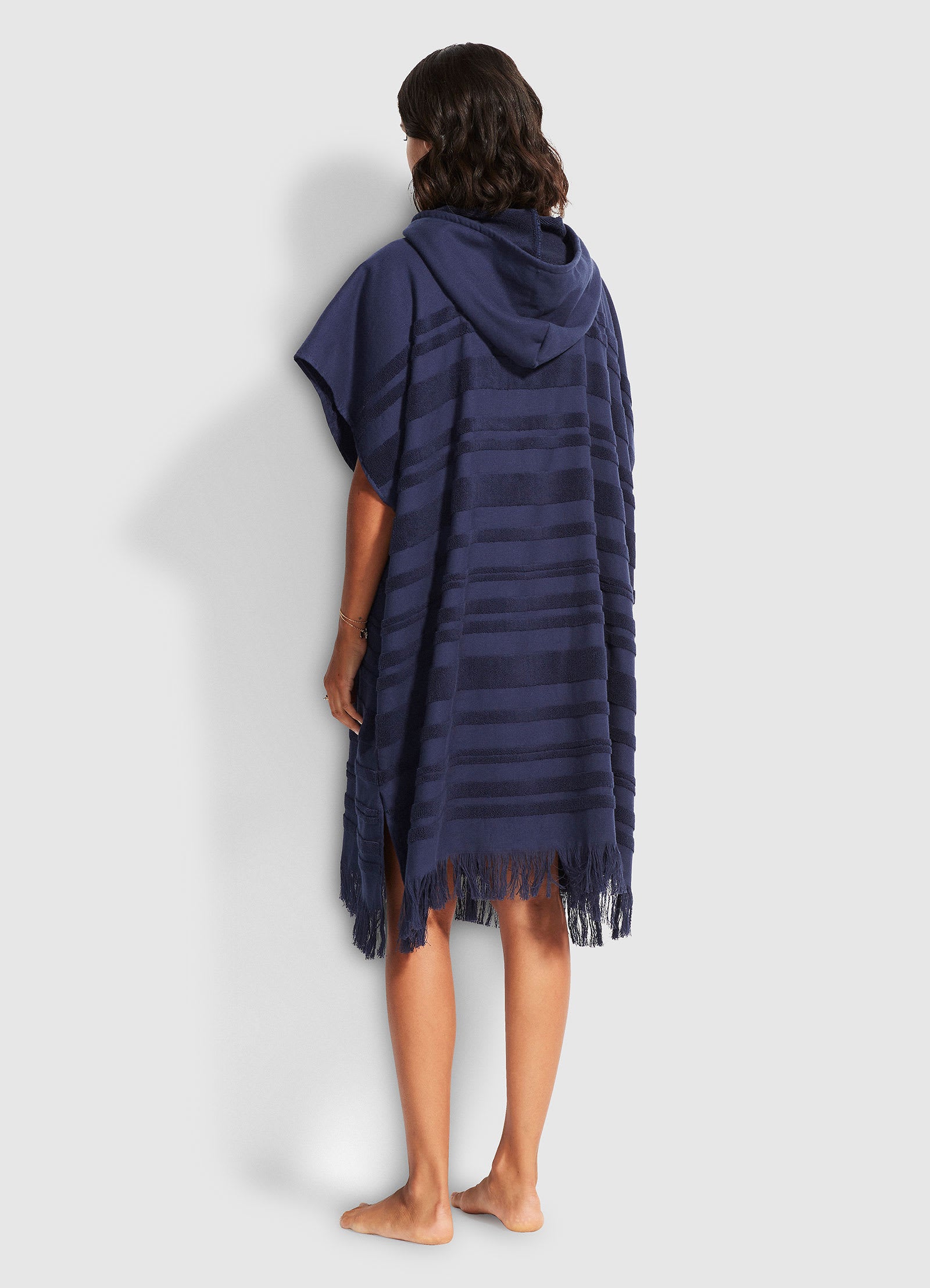 Seaside Towel Poncho - True Navy - True Navy view 3