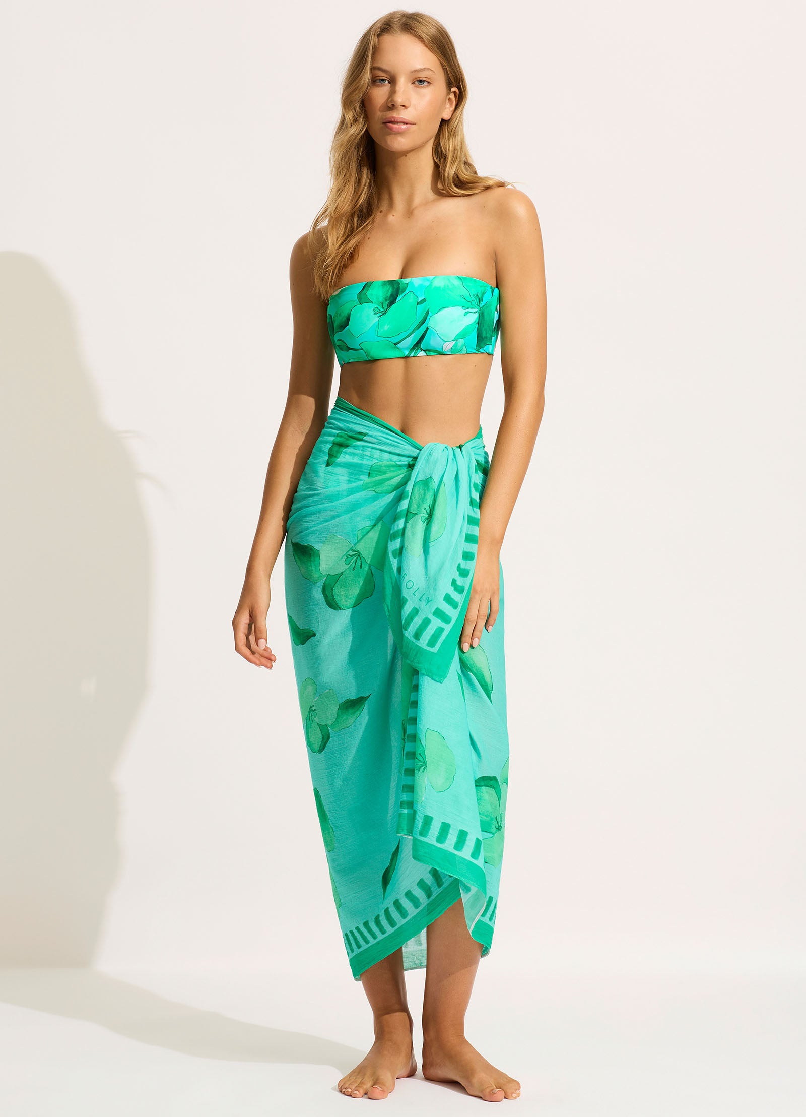 Secret Garden Sarong - Jade - Jade view 2