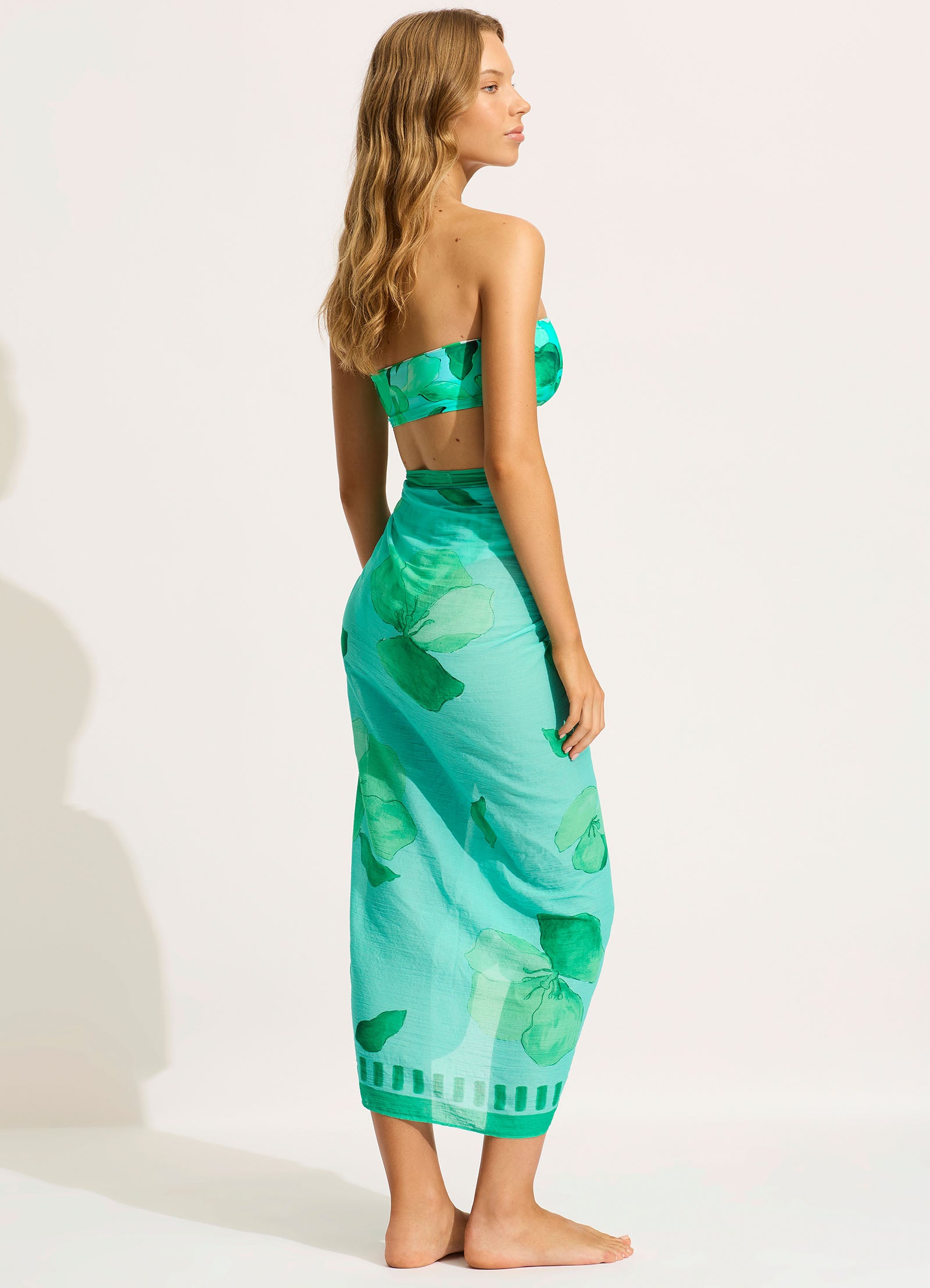 Secret Garden Sarong - Jade - Jade view 4