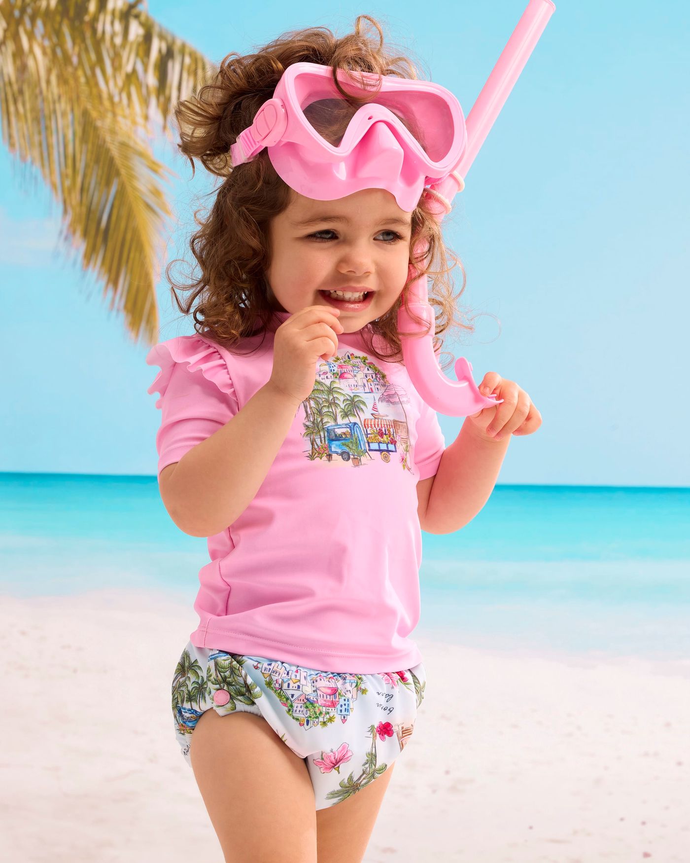 Secret Vacation Frill Rashie Set - Lilac Sachet - Lilac Sachet