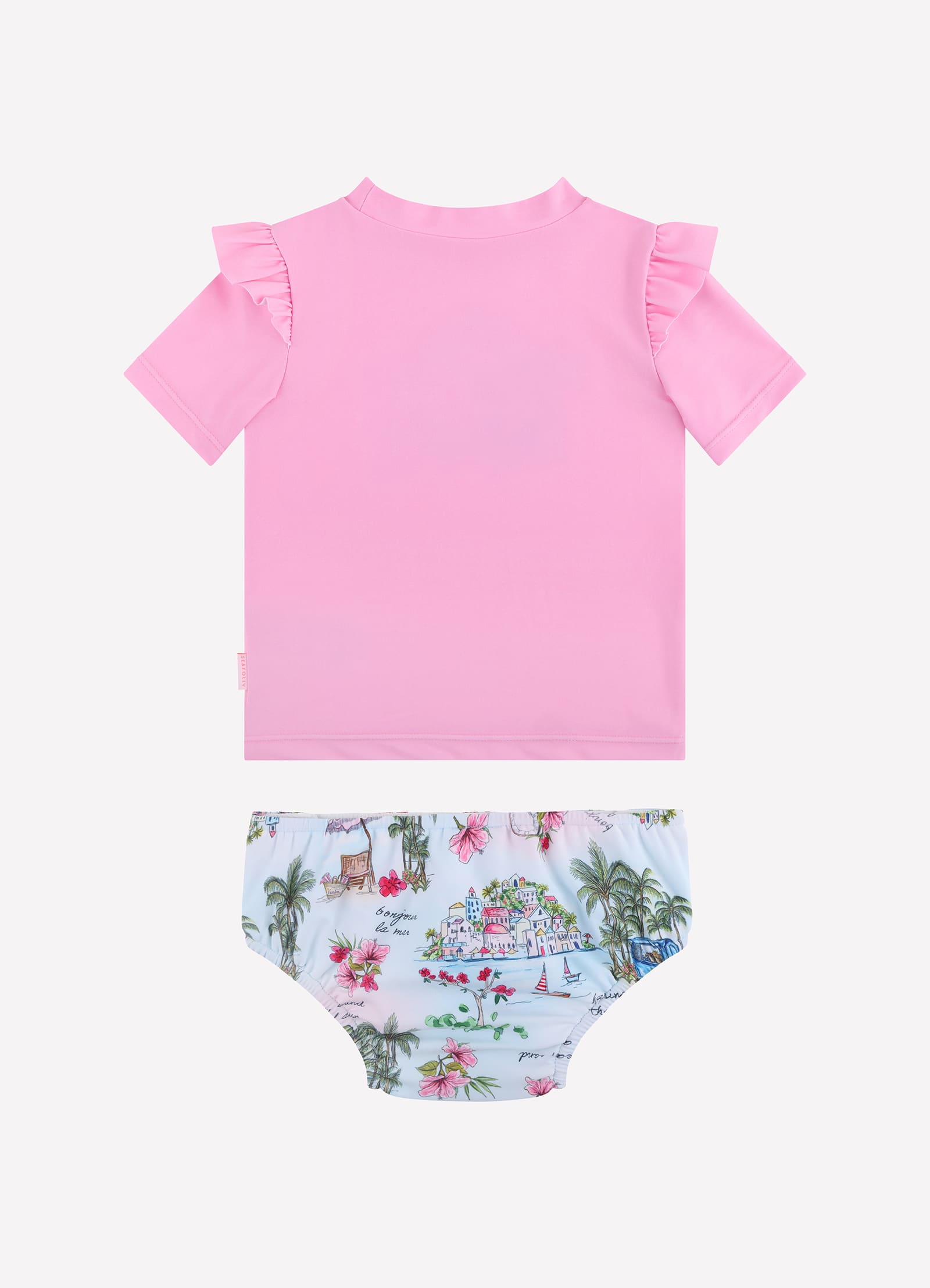 Secret Vacation Frill Rashie Set - Lilac Sachet - Lilac Sachet view 3