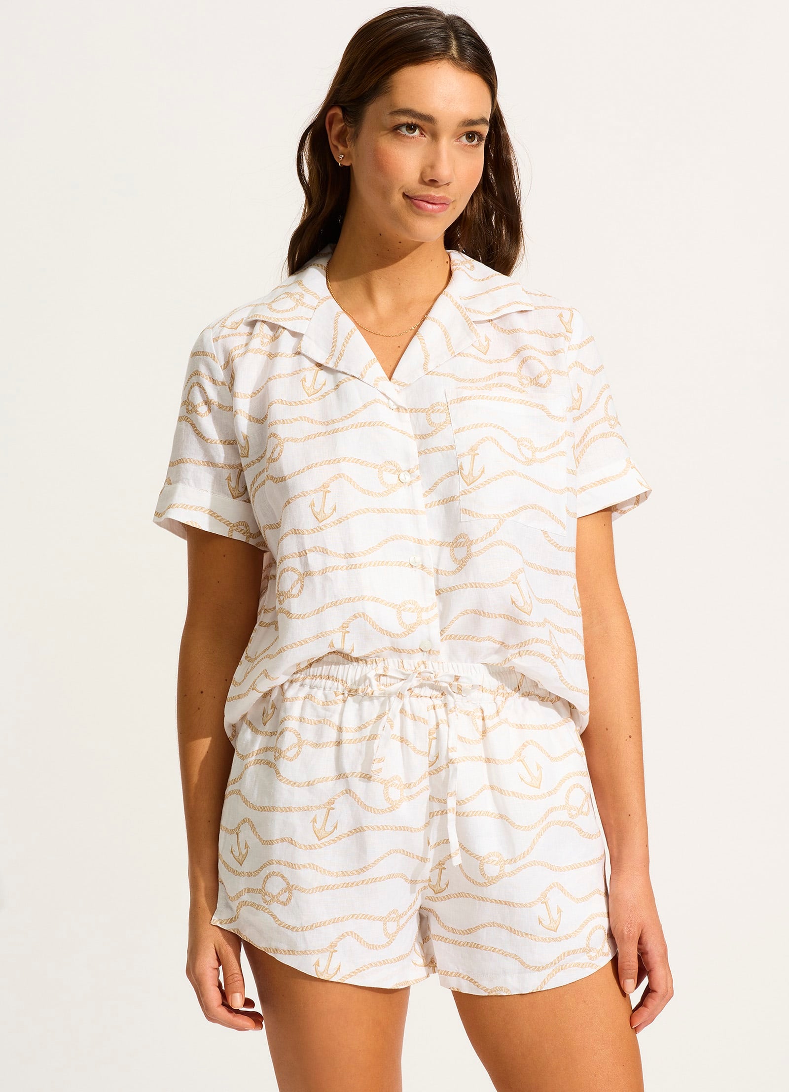 Set Sail Short - Ecru - Ecru view 2