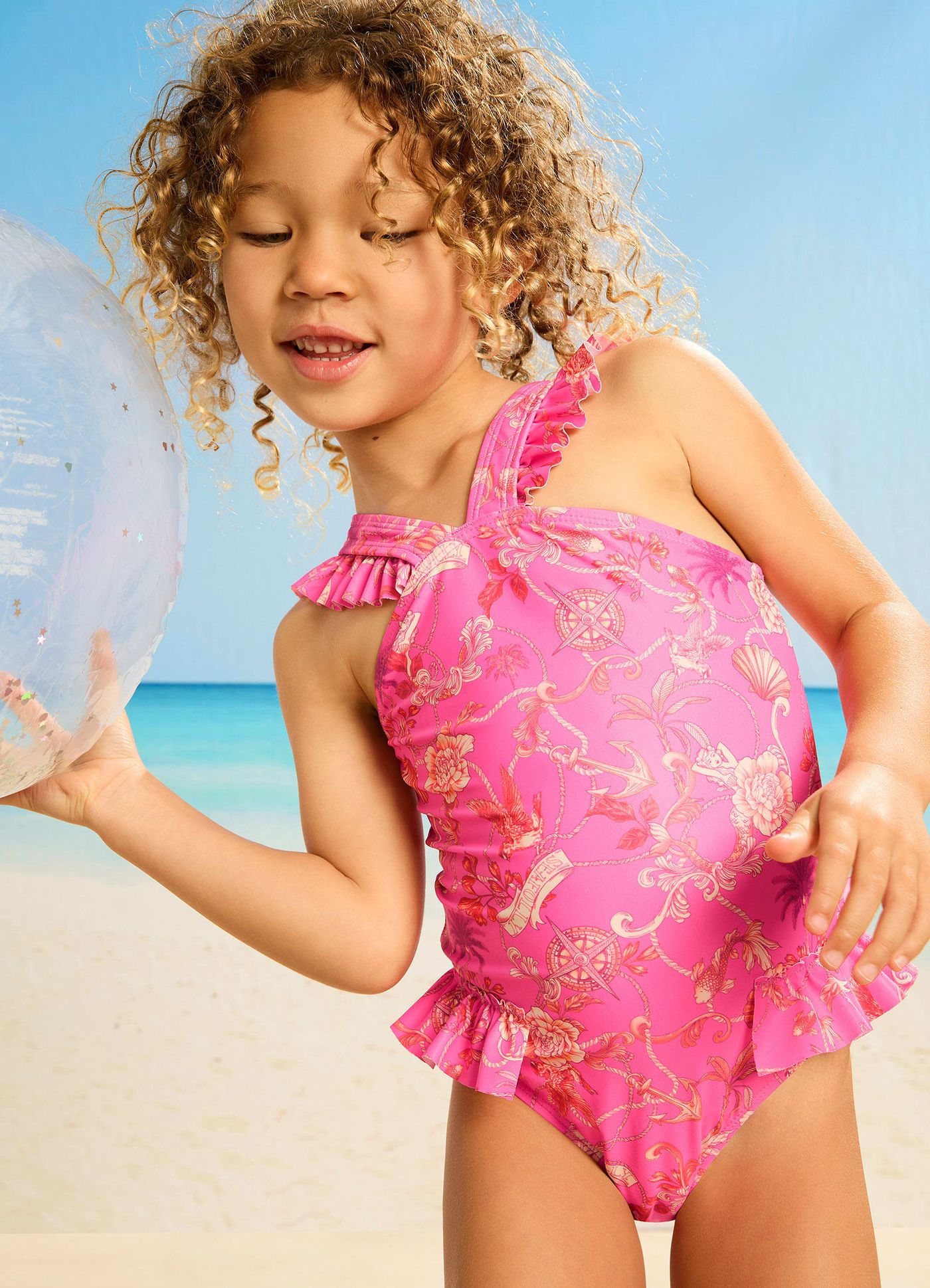 Seven Seas Girls Frilled One Piece - Seven Seas - SevenSeas
