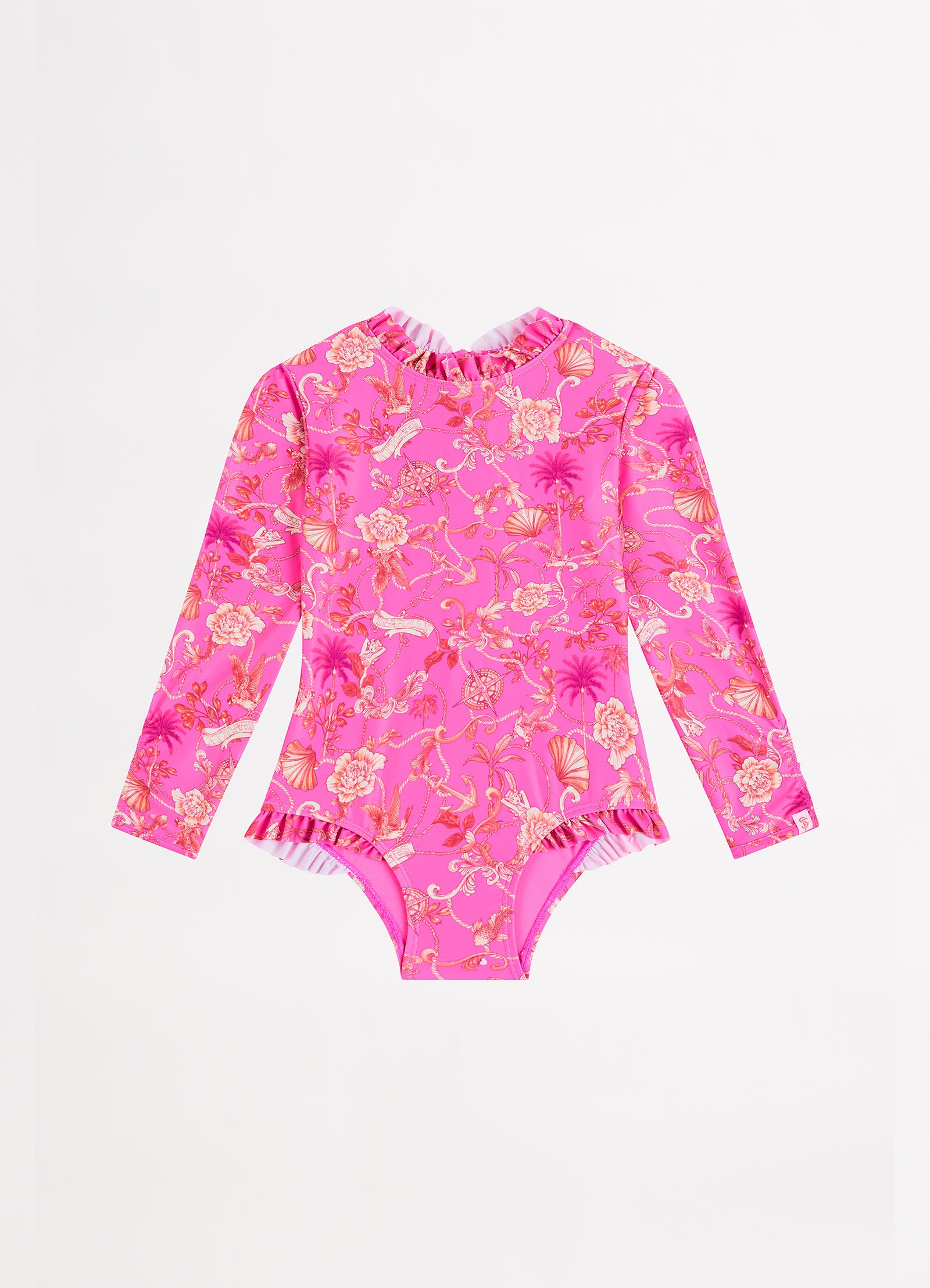 Seven Seas Girls Mini Frill Paddlesuit - Seven Seas - SevenSeas view 3
