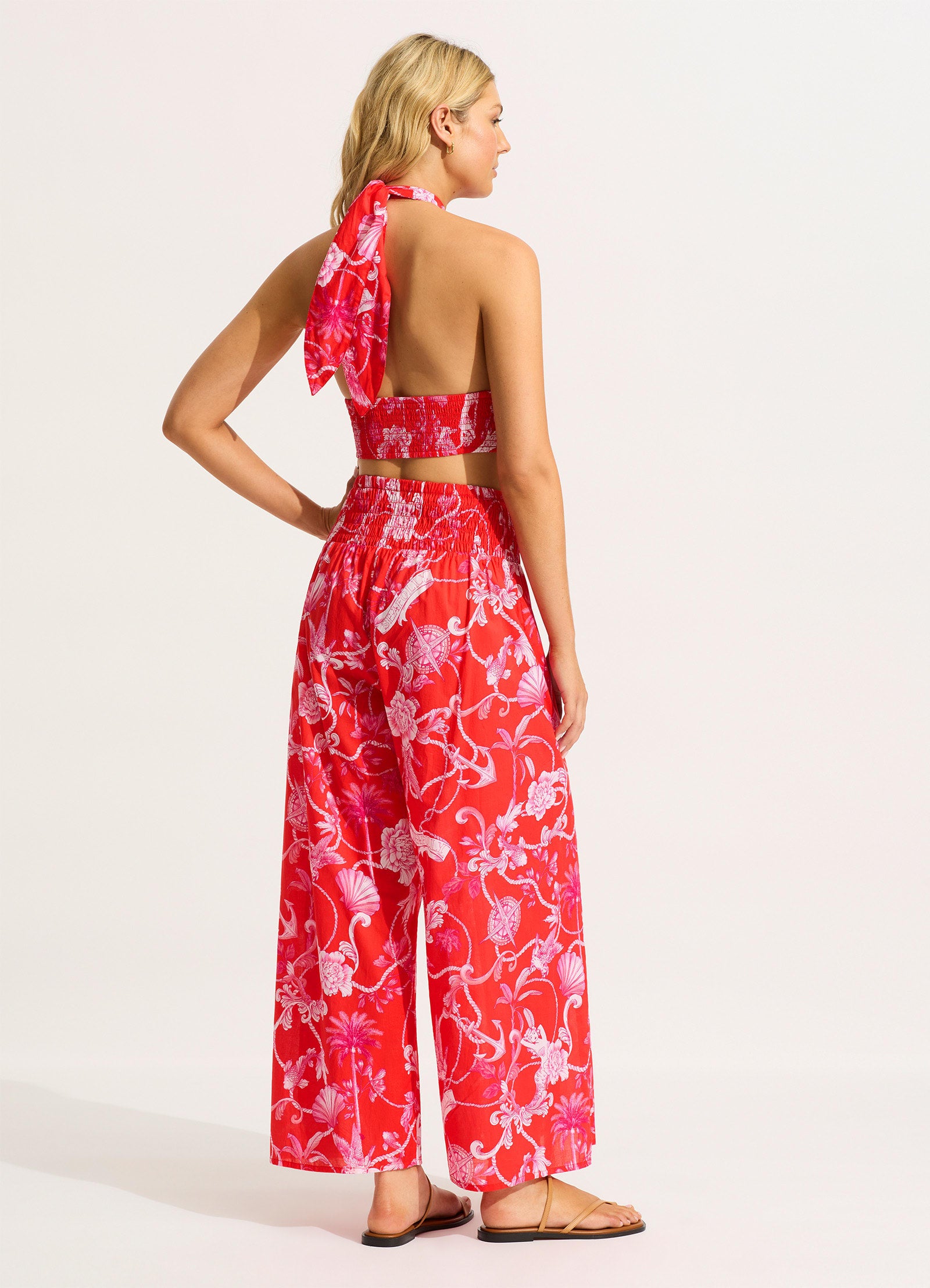 Shirring Pant - Chilli Red - Chilli Red view 4