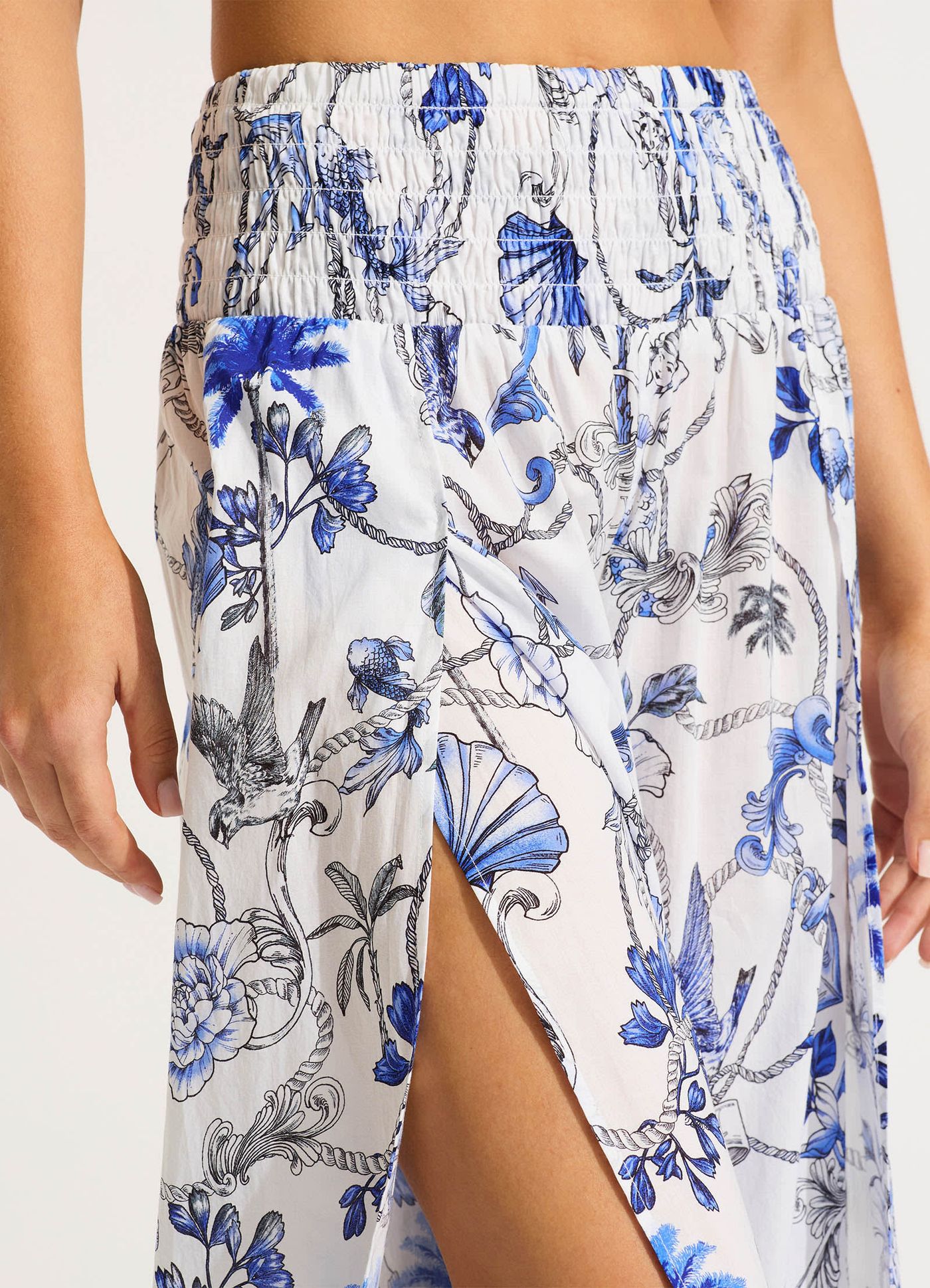 Shirring Pant - White - White view 4
