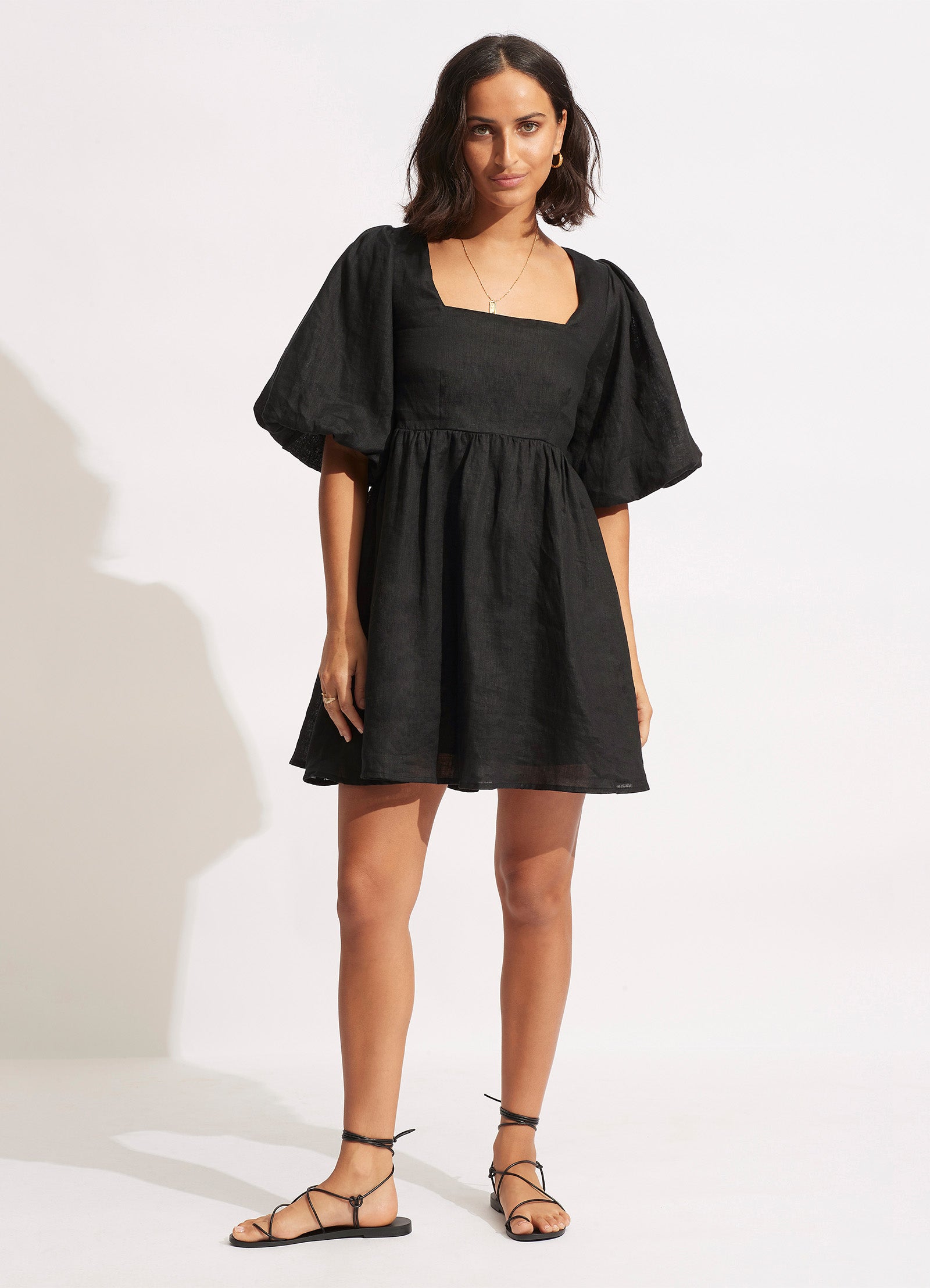 Shoreline Cover Up - Black - Black view 2