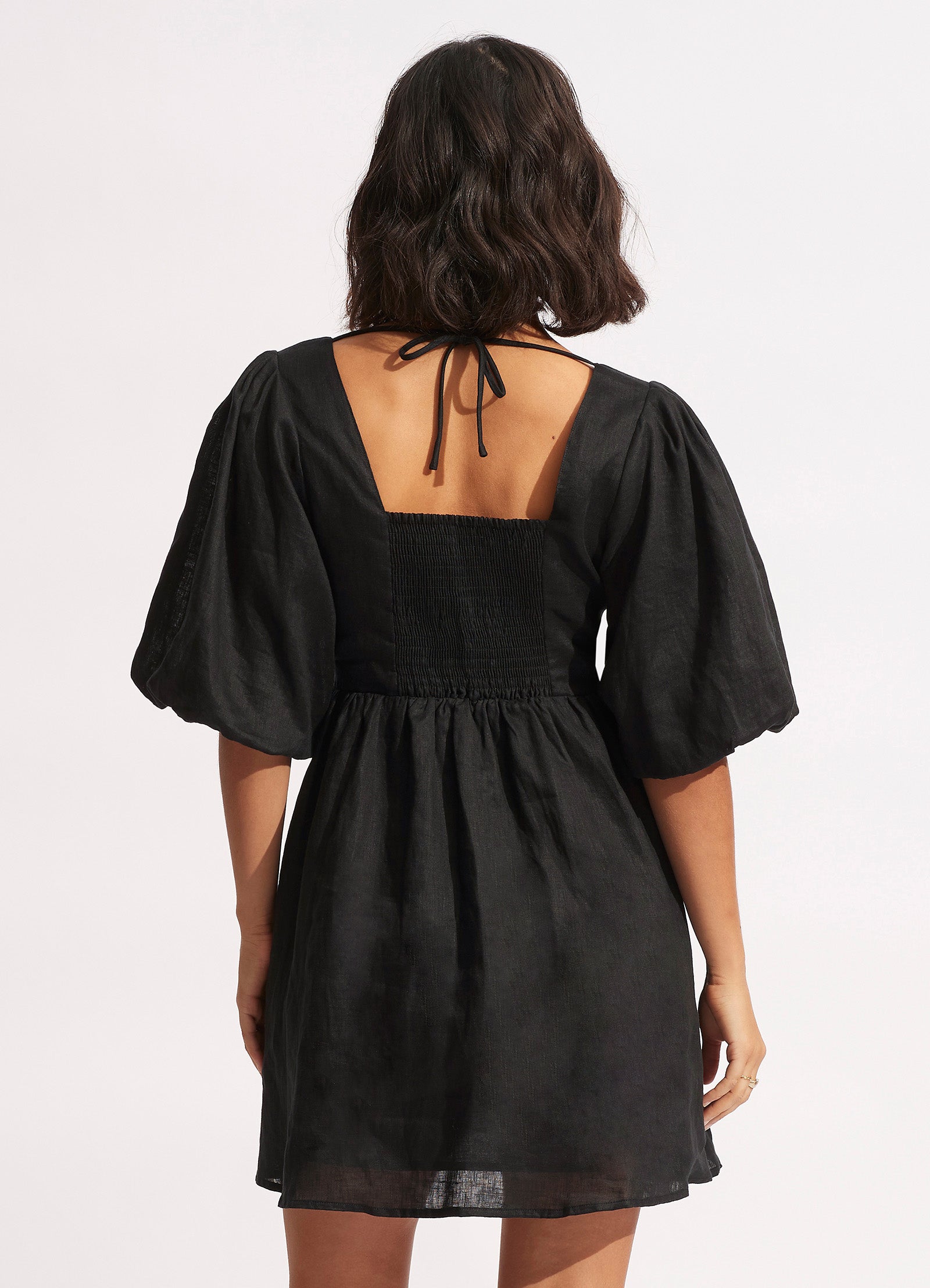 Shoreline Cover Up - Black - Black view 4