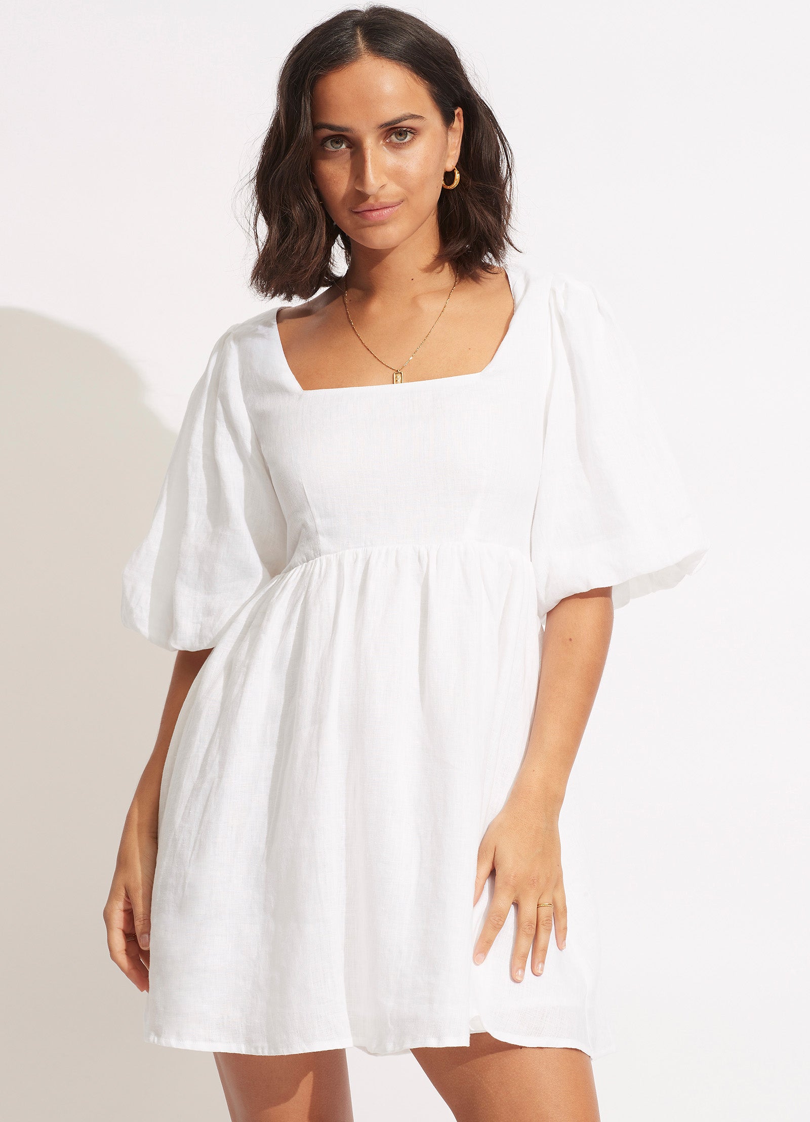 Shoreline Cover Up - White - White