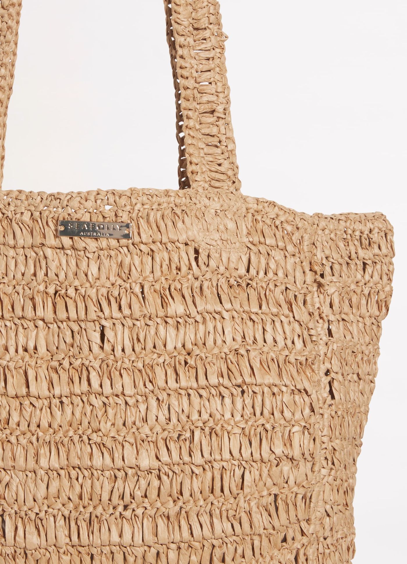 Shores Woven Tote Bag - Natural - Natural view 2