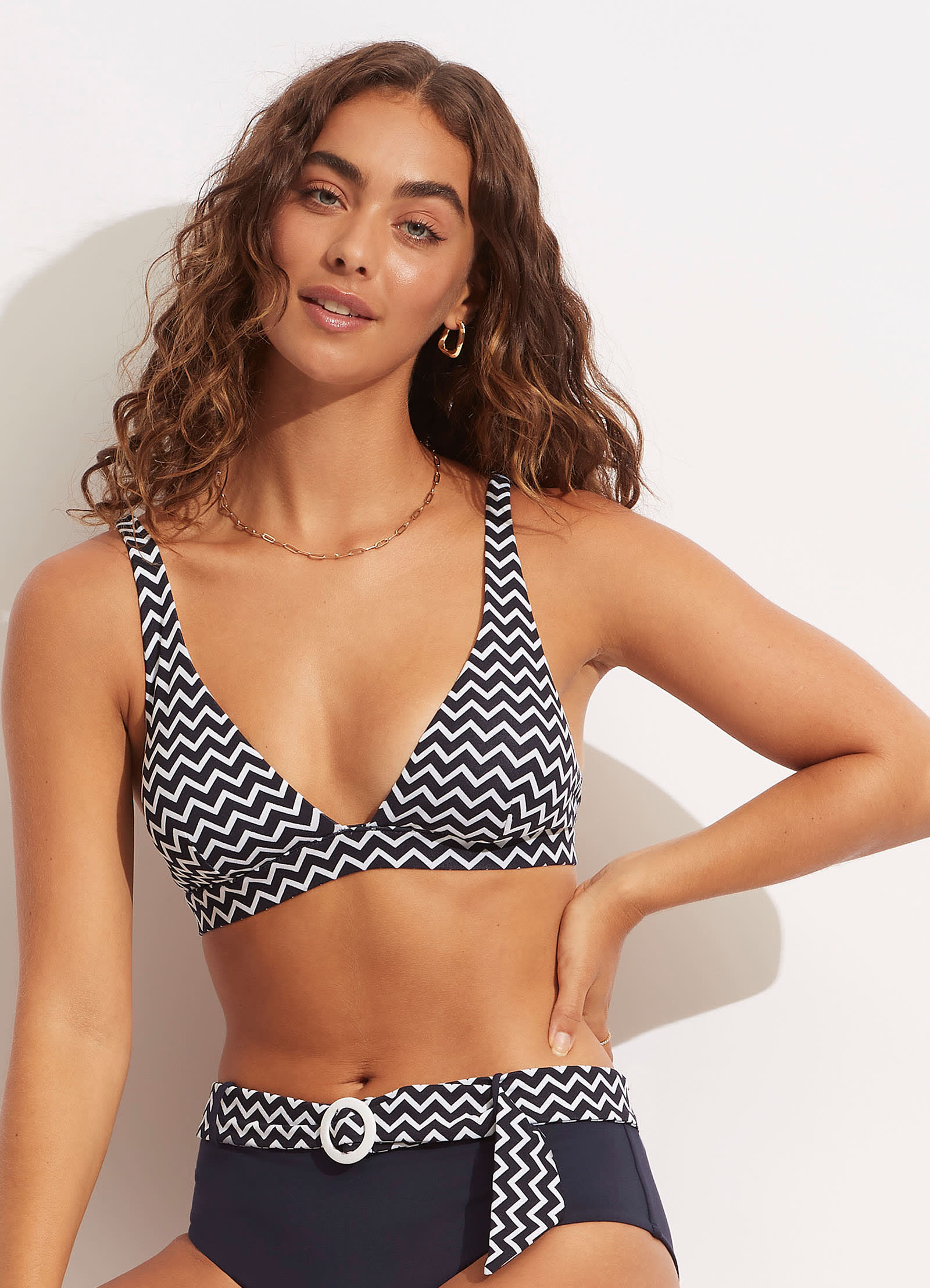 Sienna Longline Tri - True Navy - True Navy