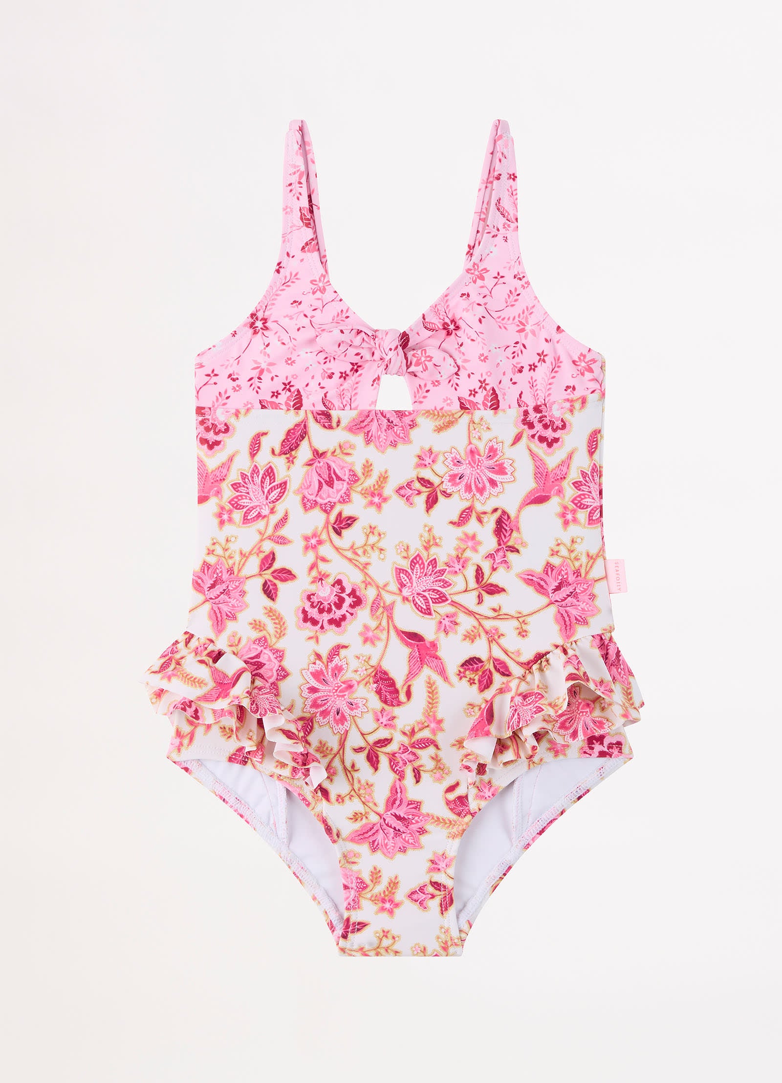 Silk Road Girls Tie Front One Piece - Spice - Spice view 2
