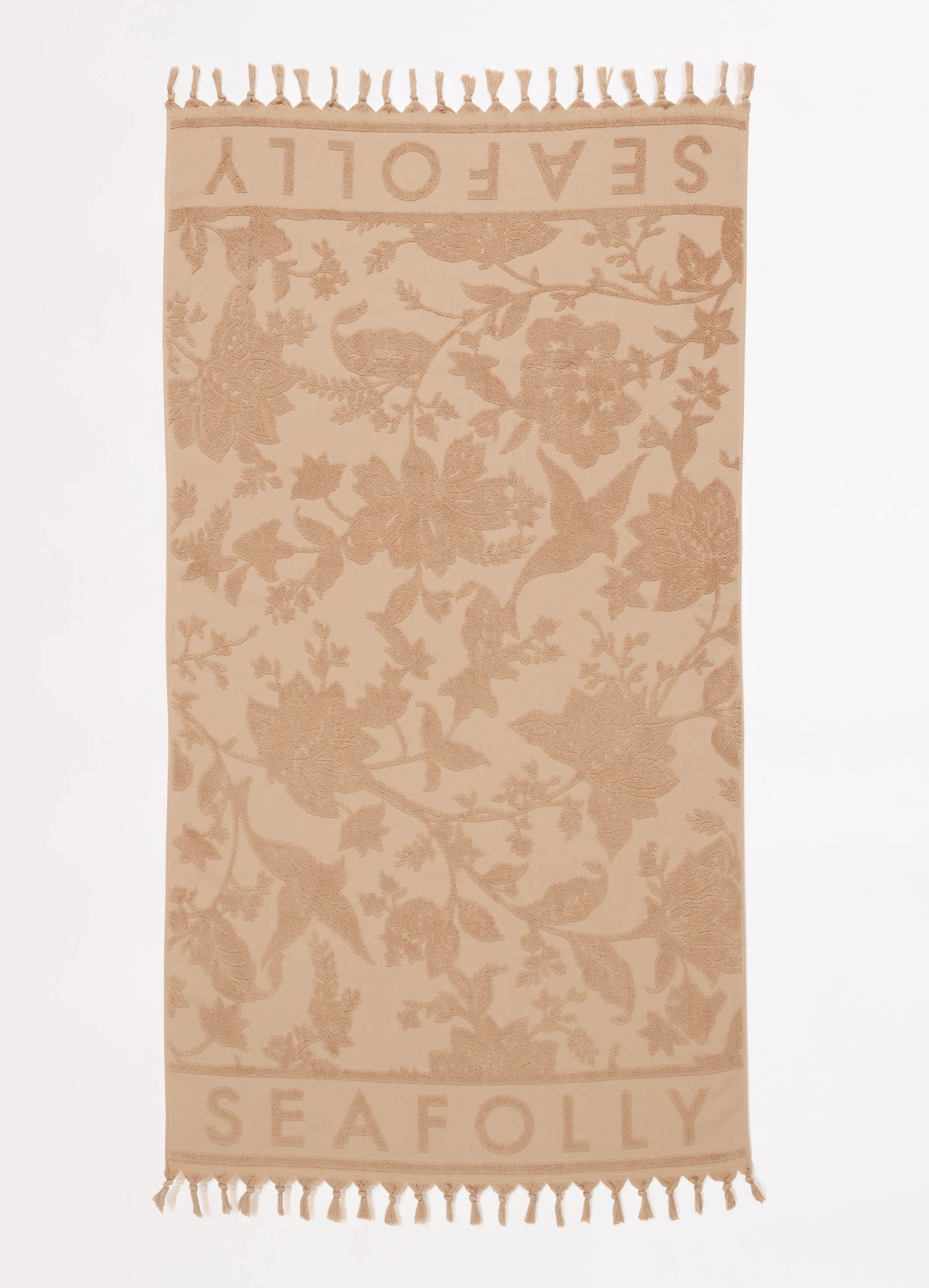 Silk Road Jacquard Beach Towel - Camel - Camel view 2