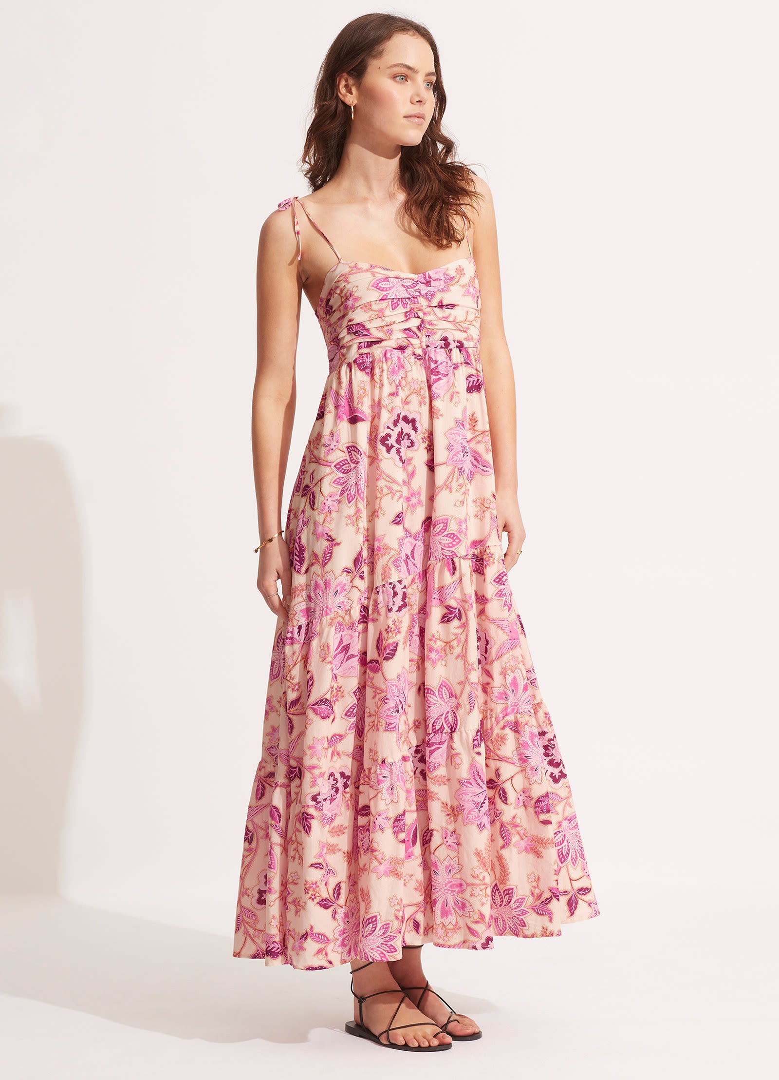 Silk Road Midi Dress - Parfait Pink - Parfait Pink view 2