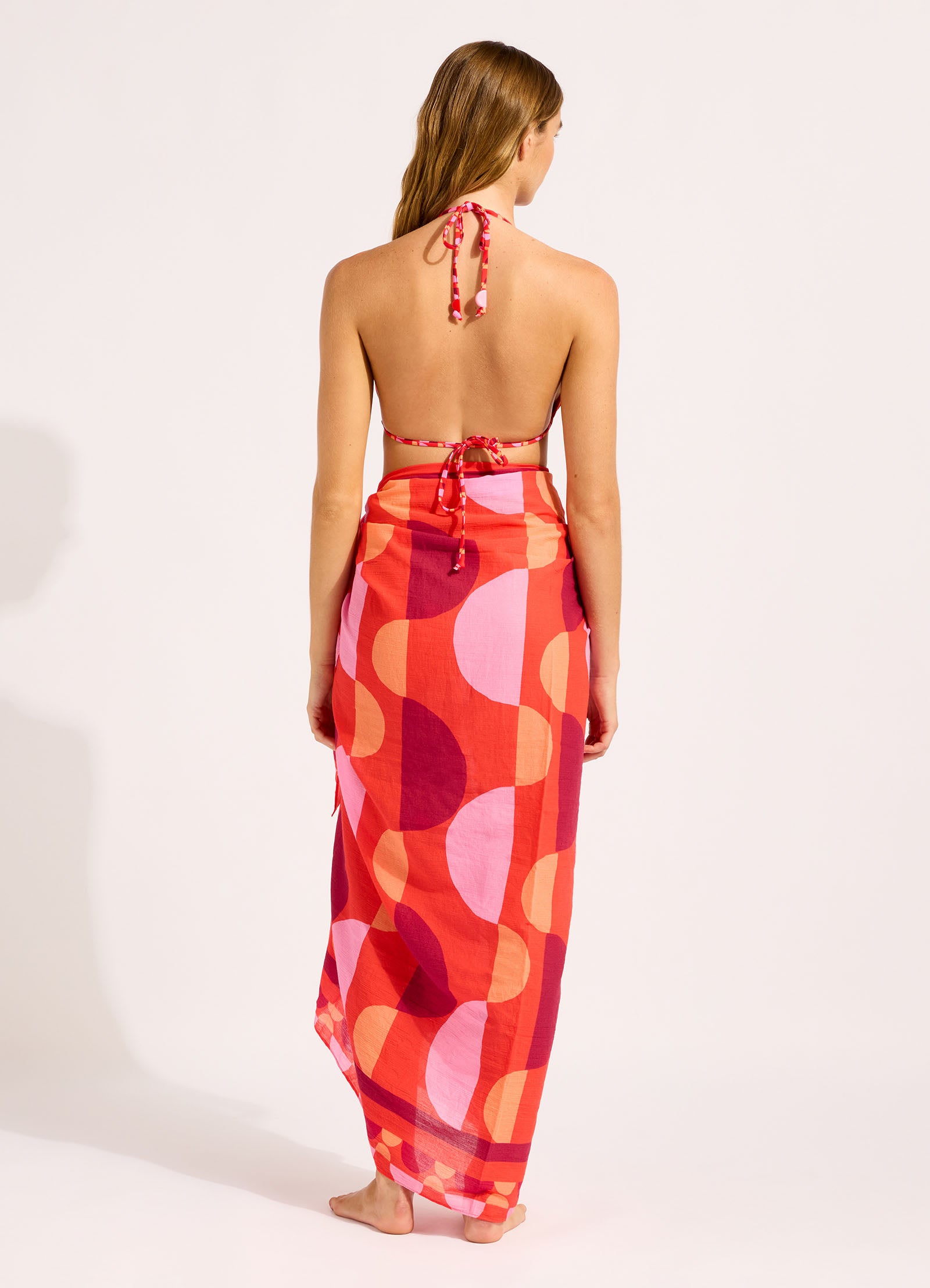 Sorrento Sarong - Flame view 2