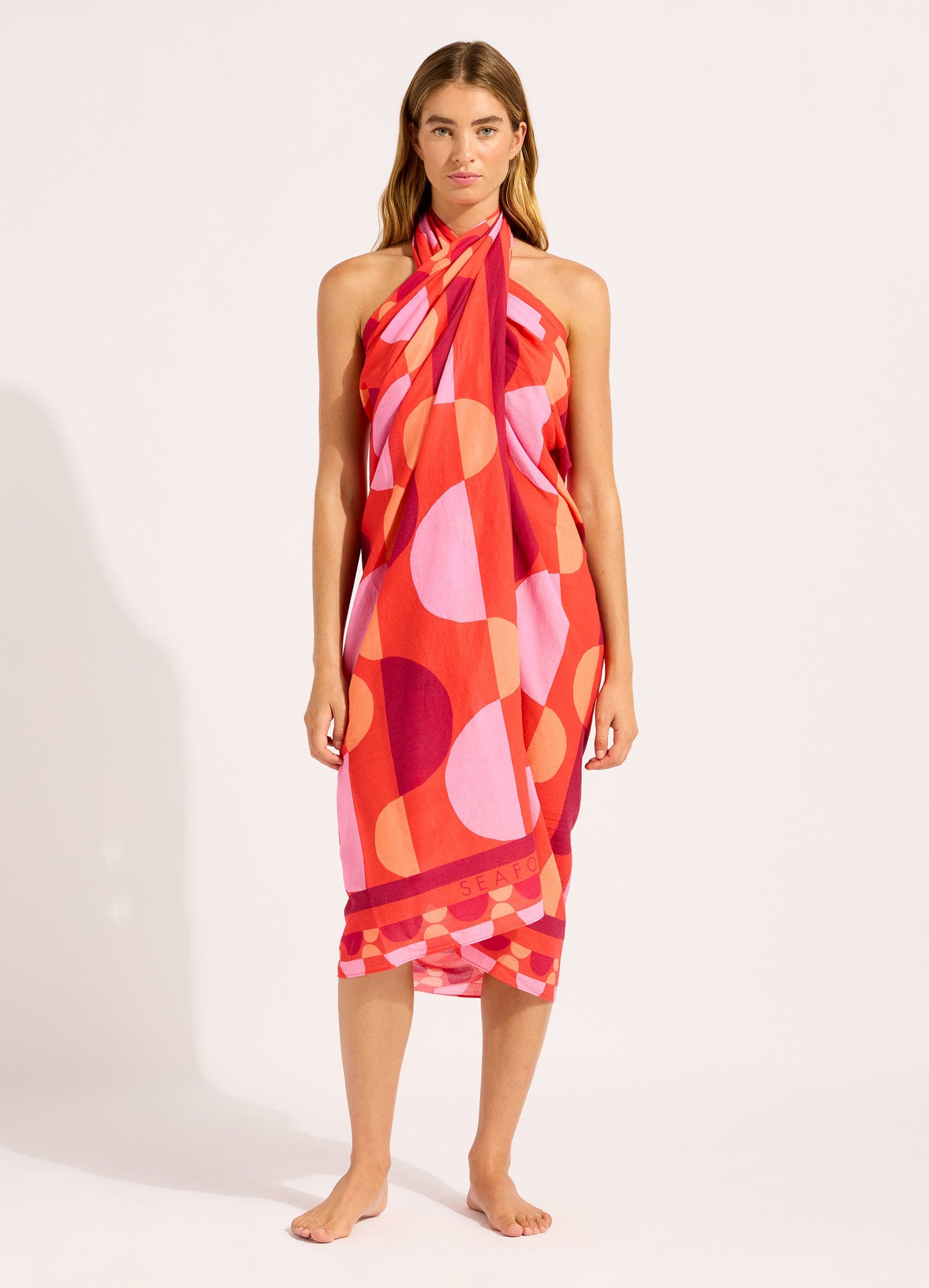 Sorrento Sarong - Flame view 4