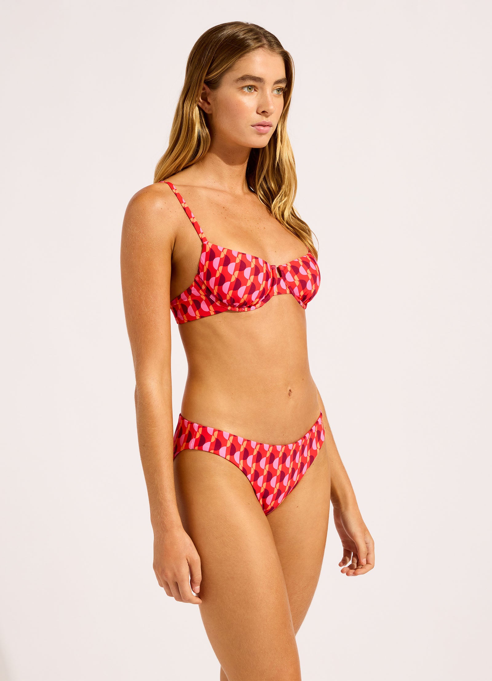 Sorrento Underwire Bikini Top - Flame view 3