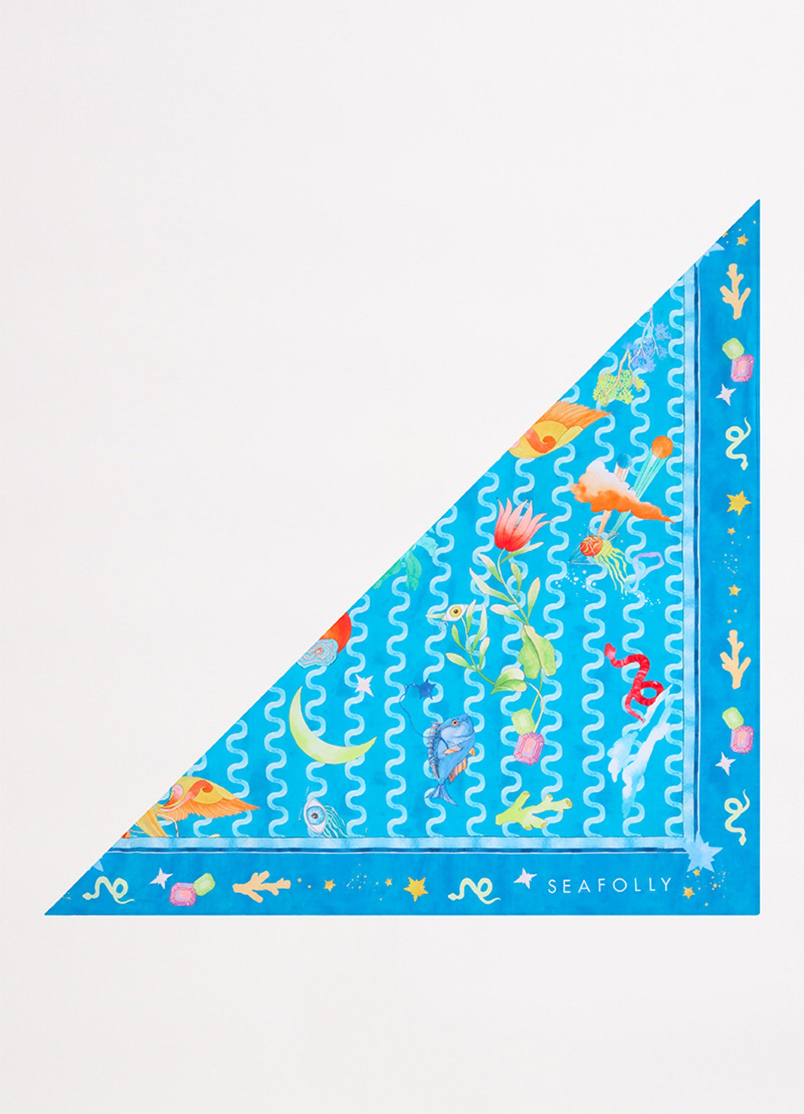 Soundwave Scarf - Turquoise - Turquoise view 5