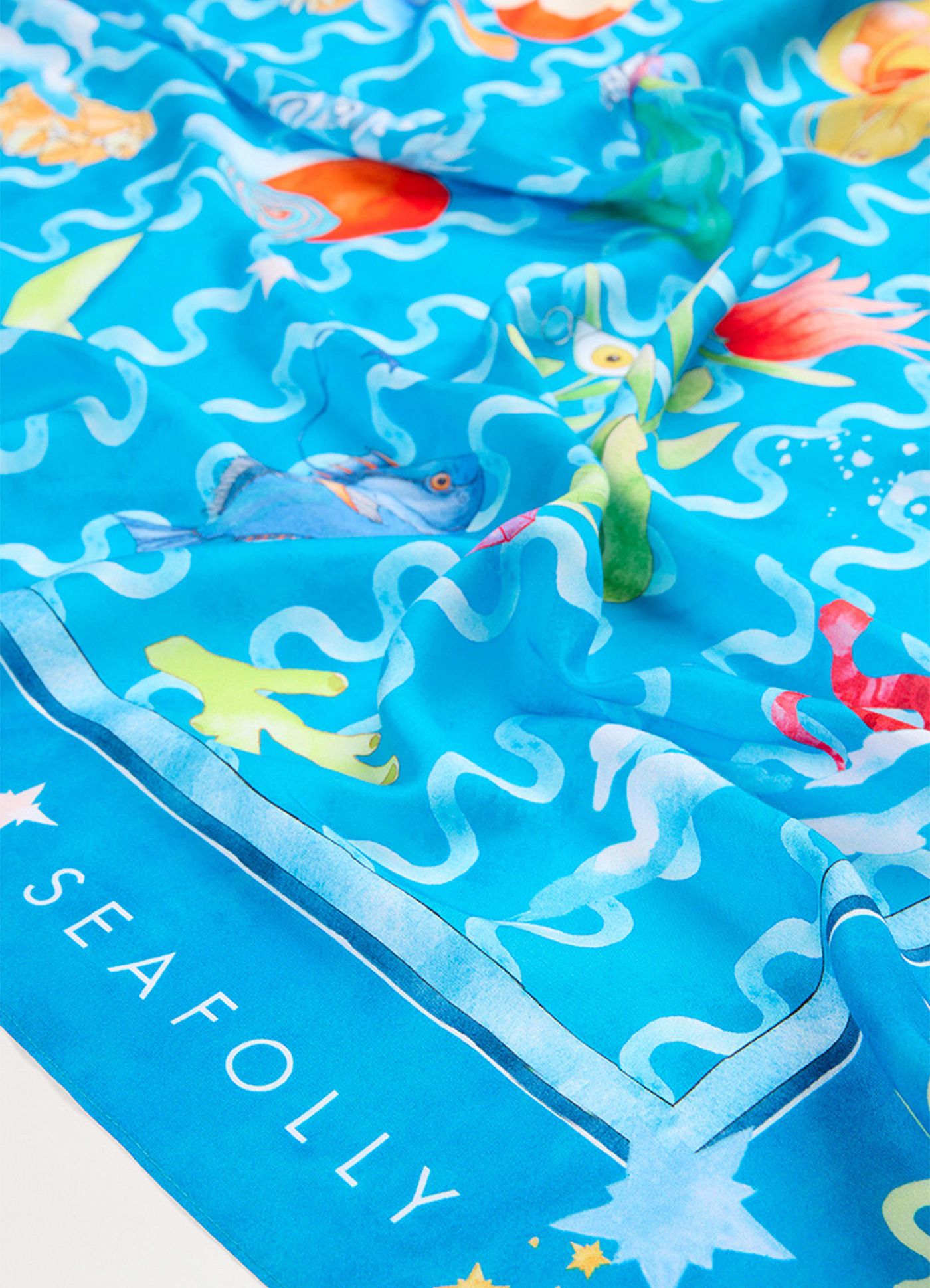 Soundwave Scarf - Turquoise - Turquoise view 6