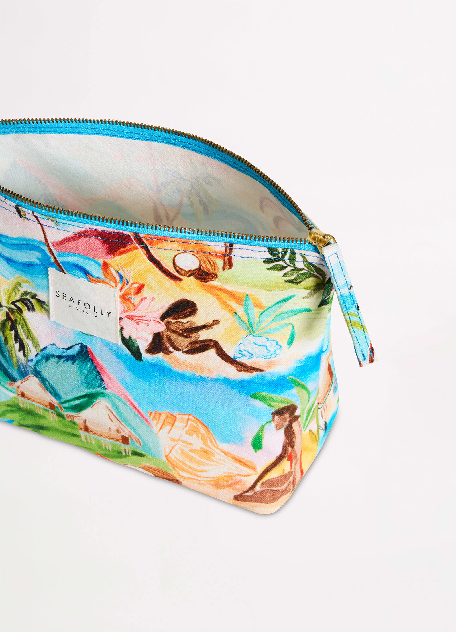South Pacific Pouch Bag - Turquoise - Turquoise view 4