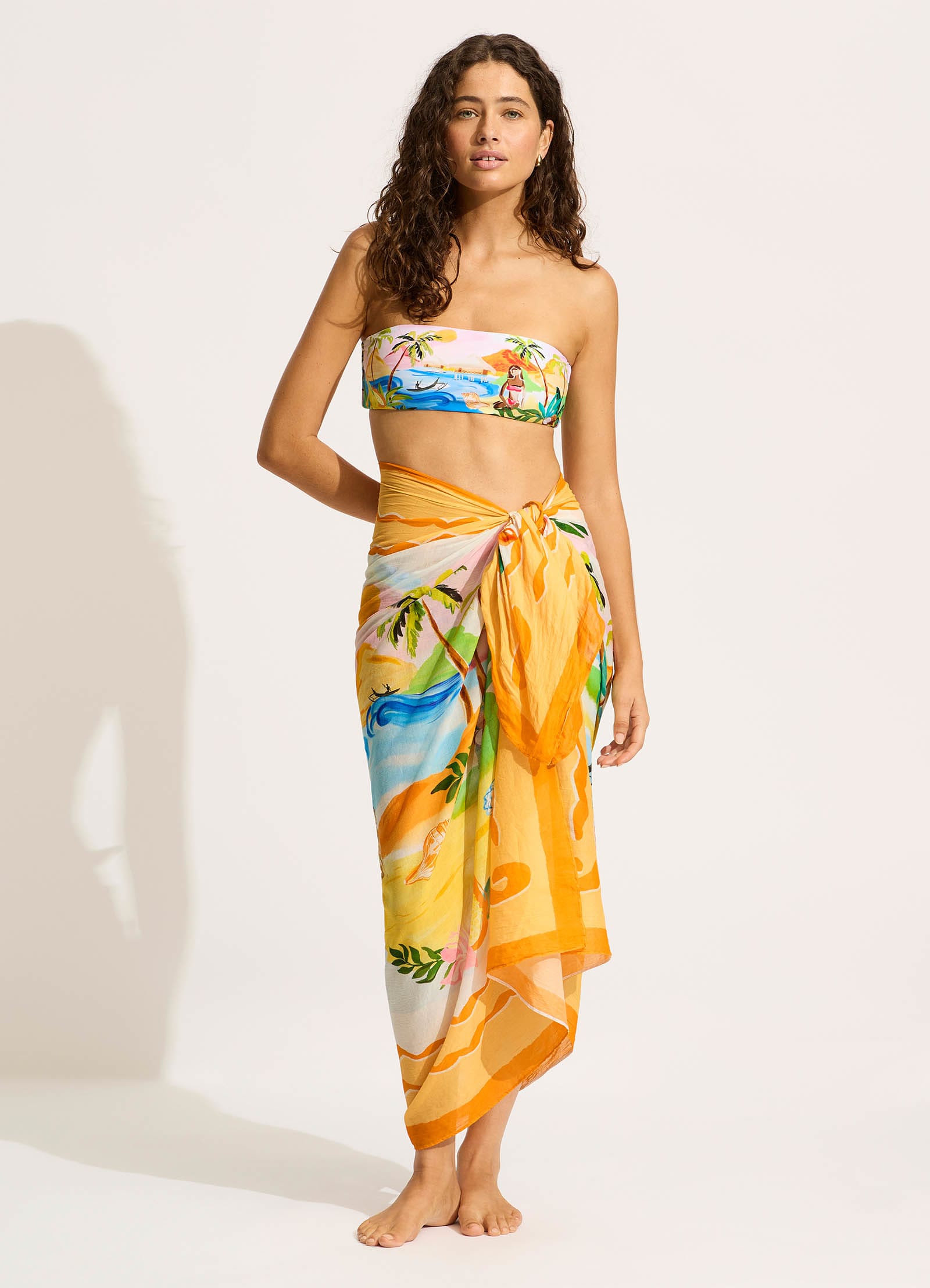 South Pacific Sarong - Turquoise - Turquoise