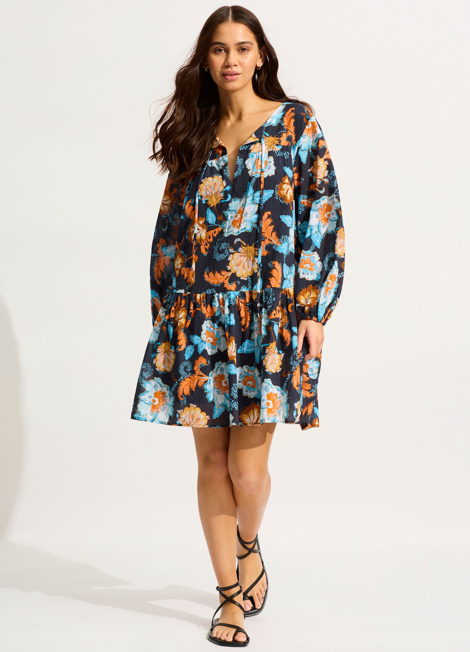 Spring Festival Cover Up - True Navy - True Navy