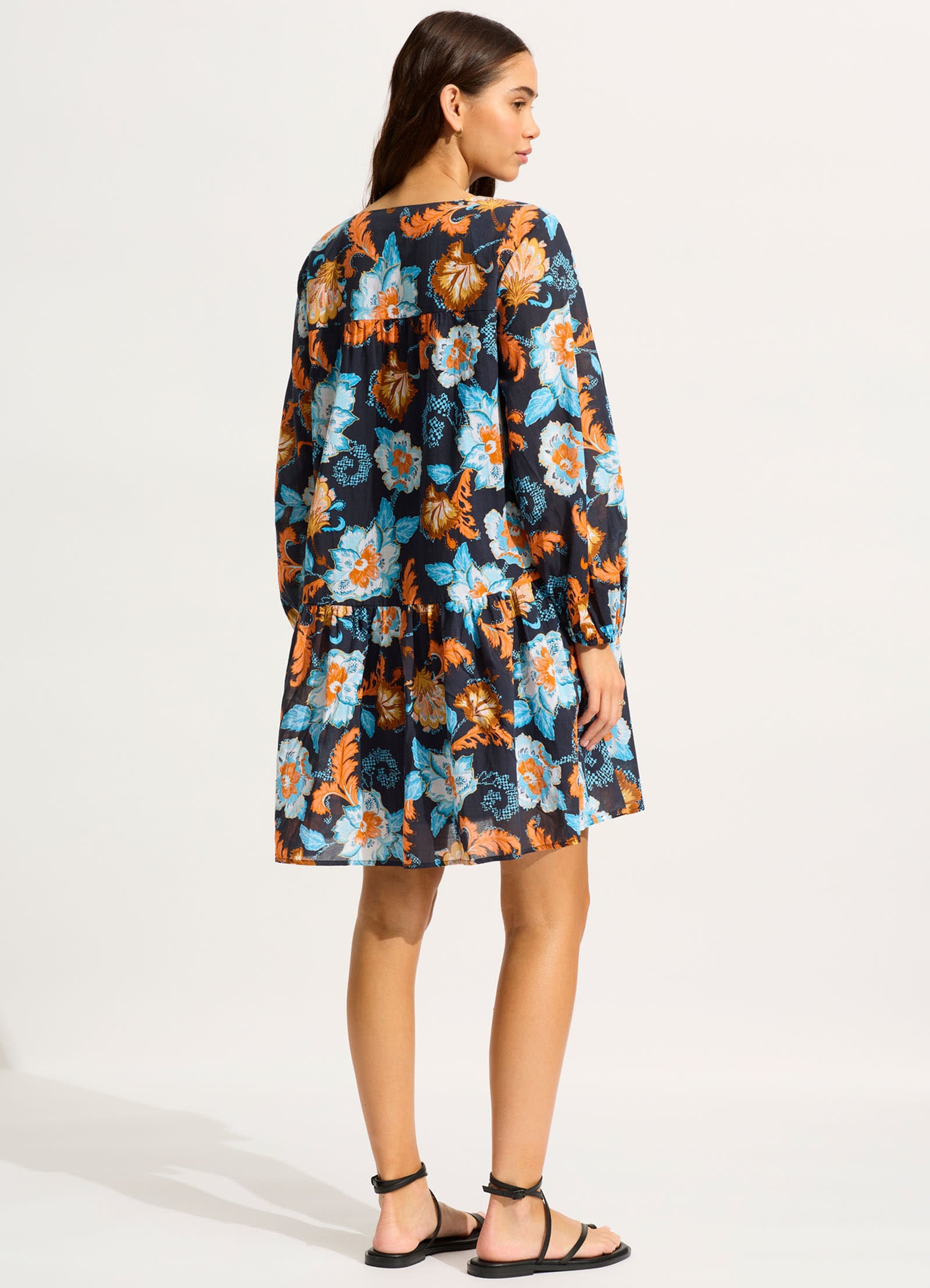 Spring Festival Cover Up - True Navy - True Navy view 3