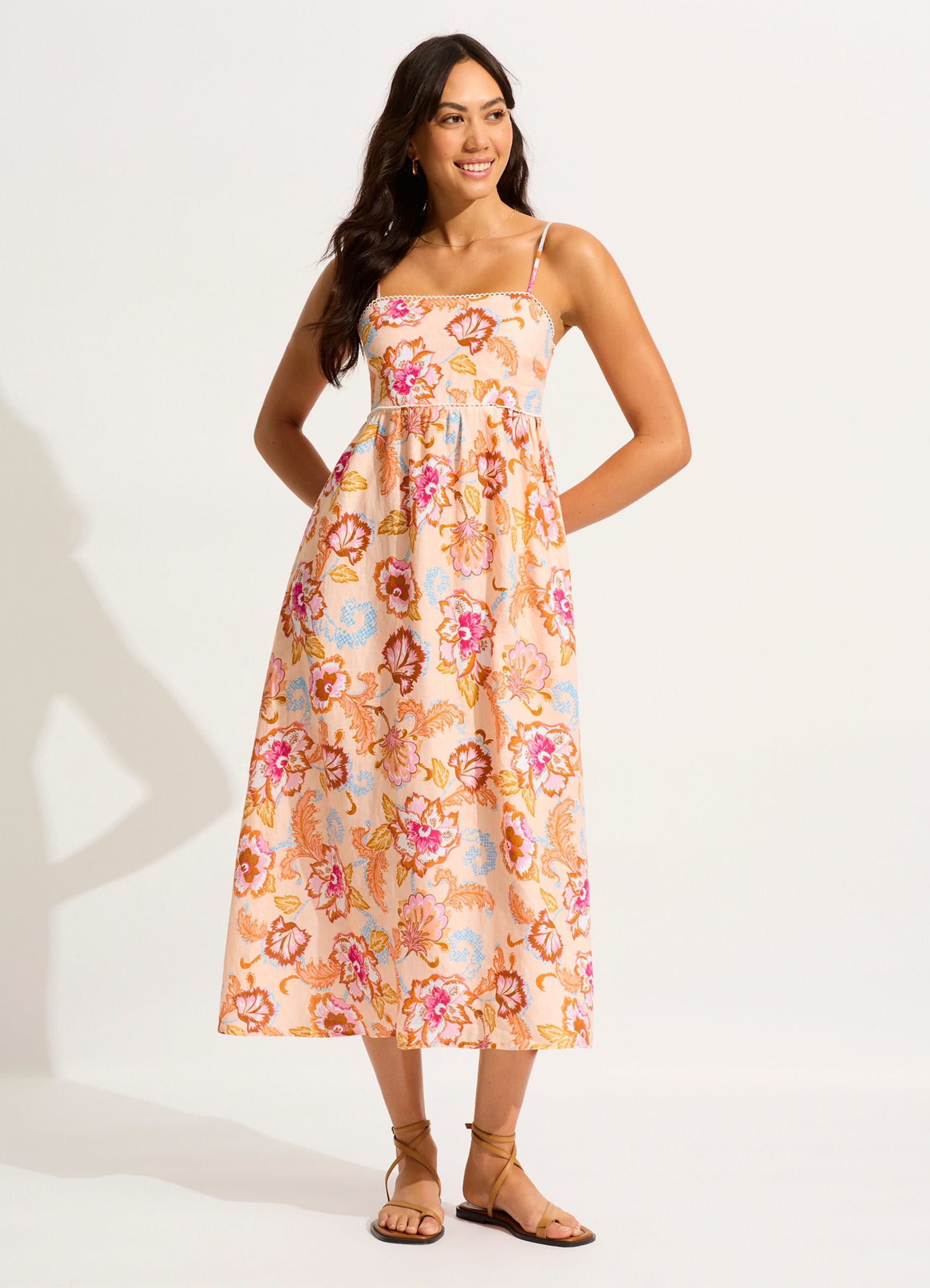 Spring Festival Midi Dress - Nectar - Nectar