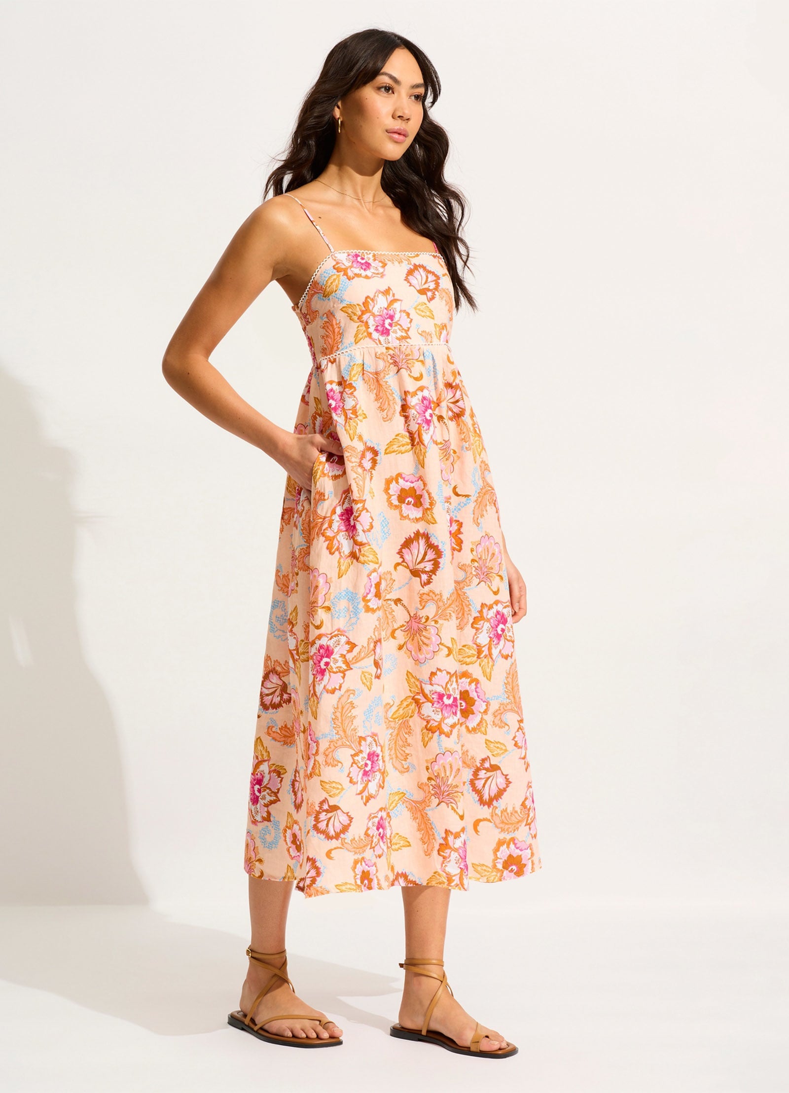 Spring Festival Midi Dress - Nectar - Nectar view 2