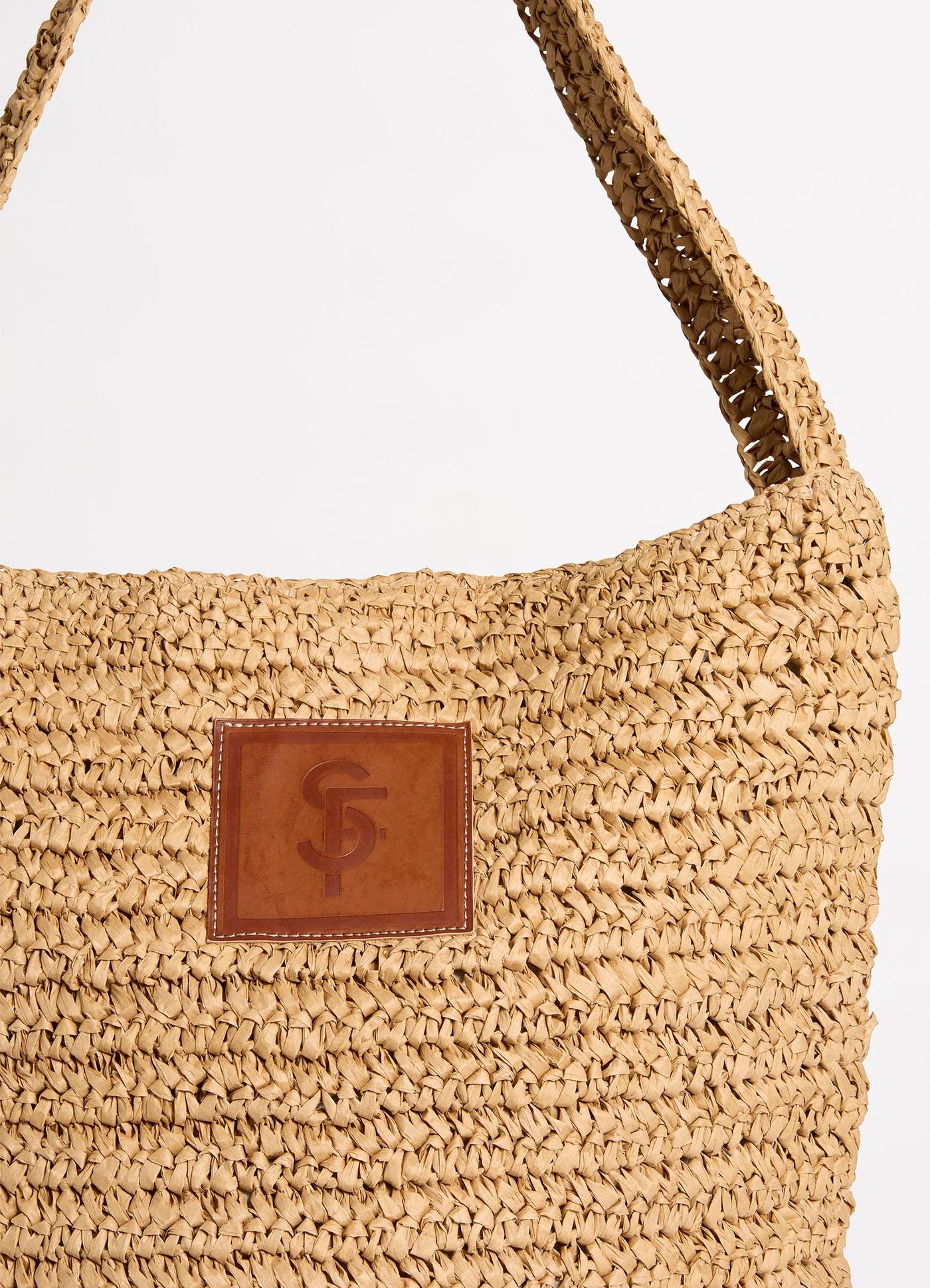 Spring Festival Tube Tote Bag - Natural - Natural view 3