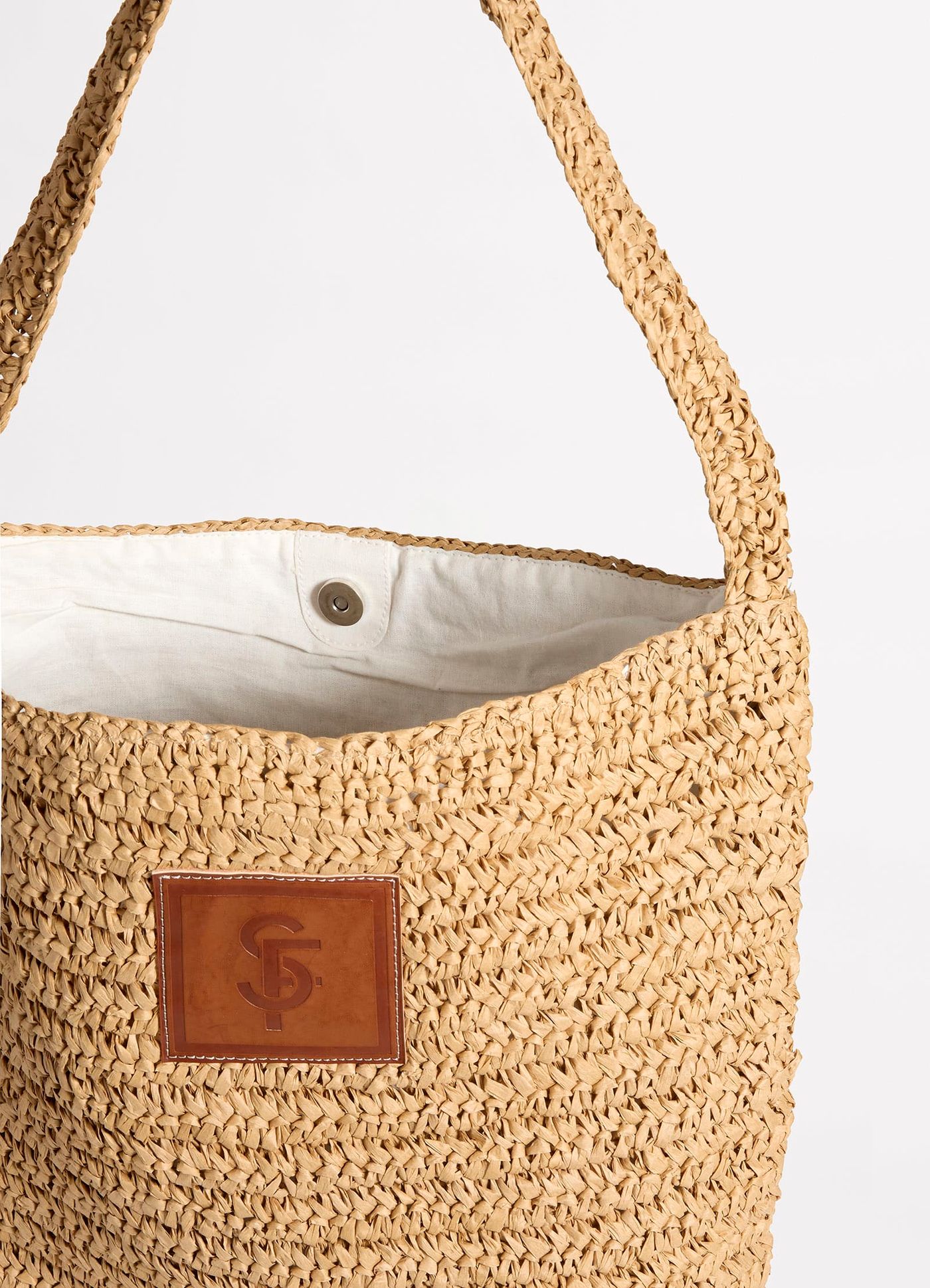 Spring Festival Tube Tote Bag - Natural - Natural view 4
