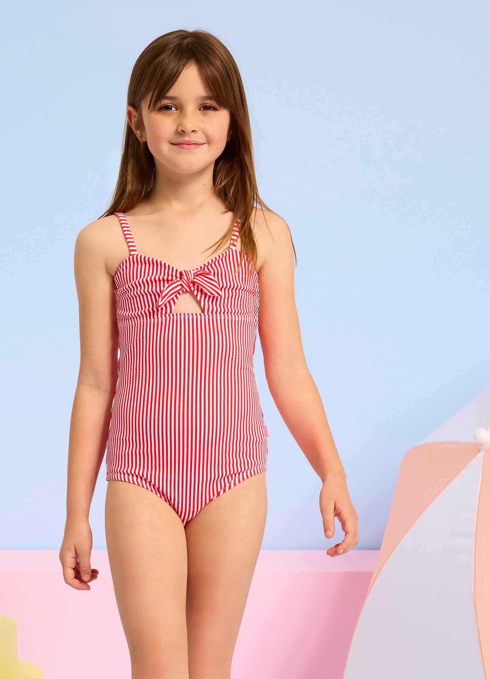 Stripe Chilli One Piece Swimsuit - Chilli Stripe