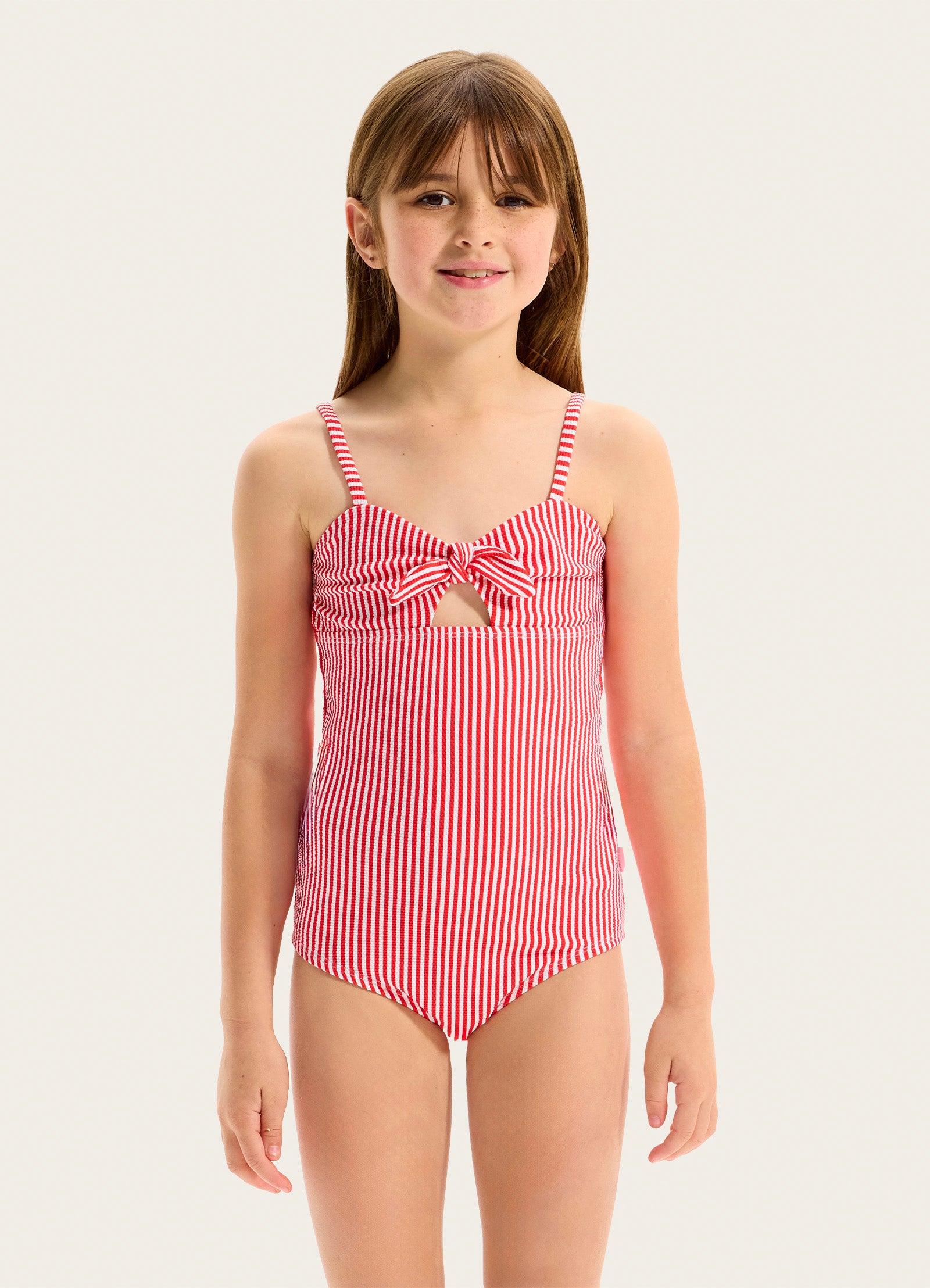 Stripe Chilli One Piece Swimsuit - Chilli Stripe view 2