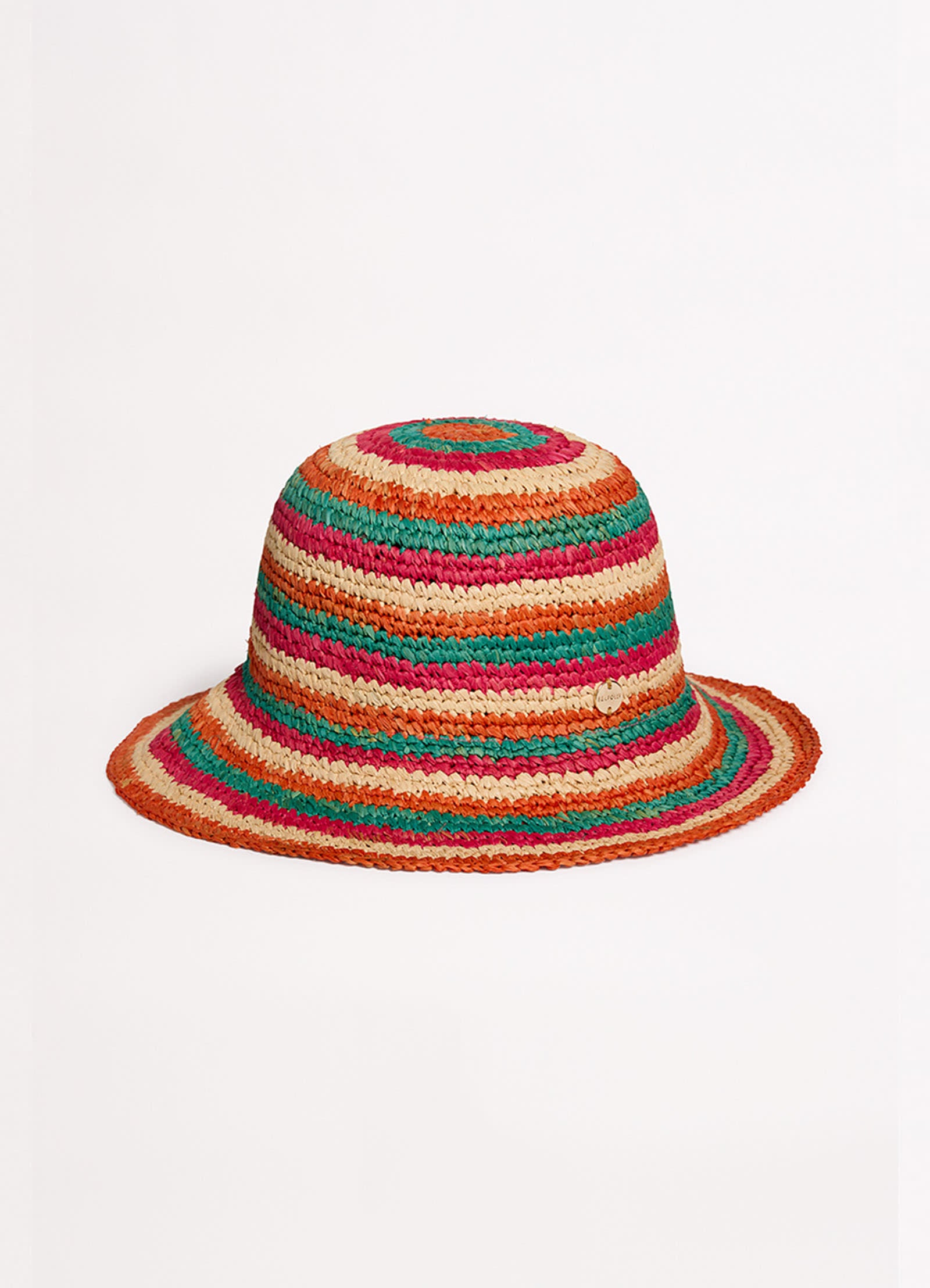 Stripe Woven Hat - Multi - Multi view 3