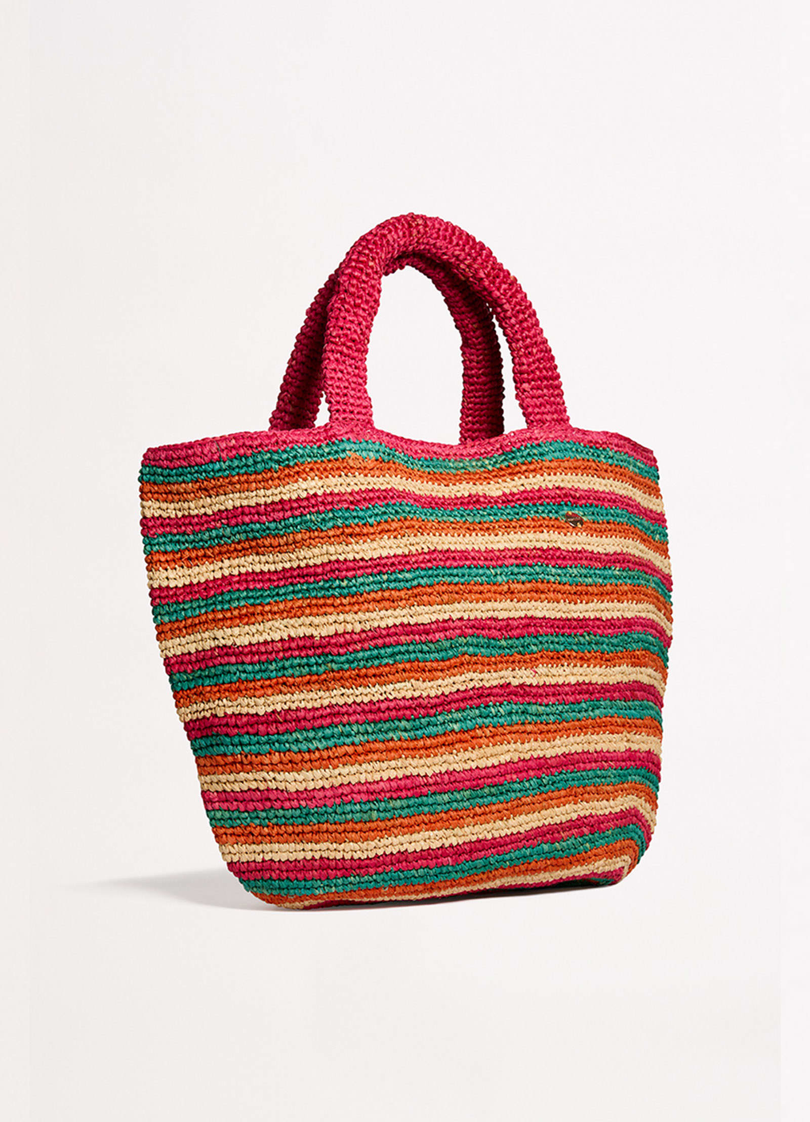 Stripe Woven Tote Bag - Multi - Multi view 2