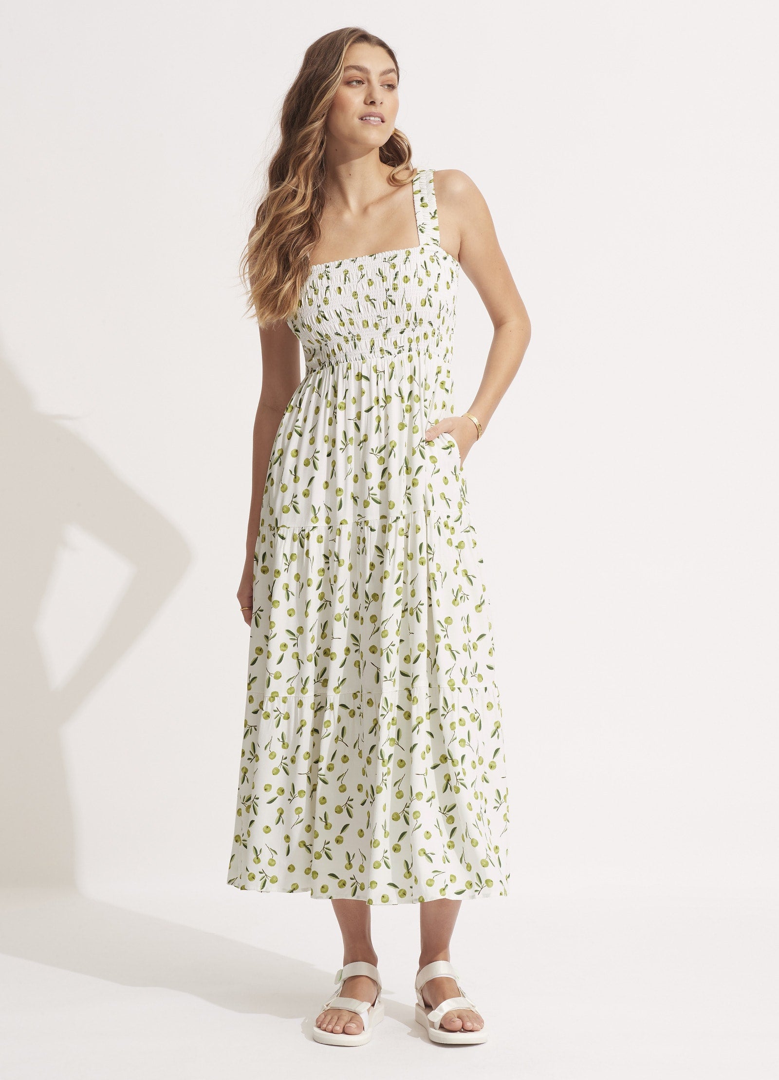 Summer Crush Midi Dress - Soft Olive - Soft Olive view 2