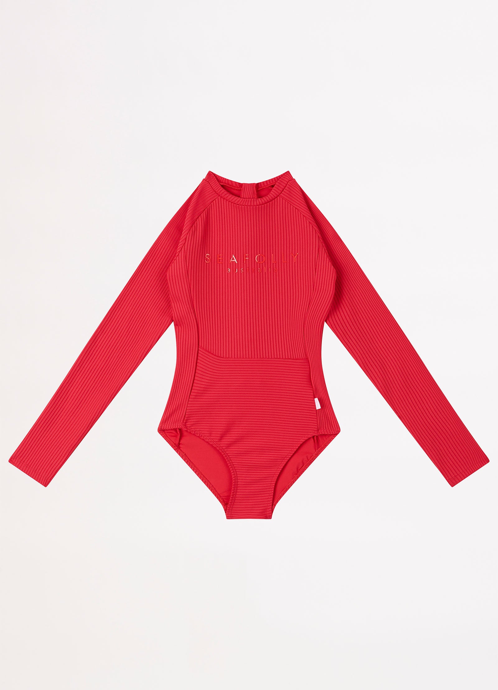 Summer Essential Girls Panelled Paddlesuit - Chilli Red - Chilli Red view 1