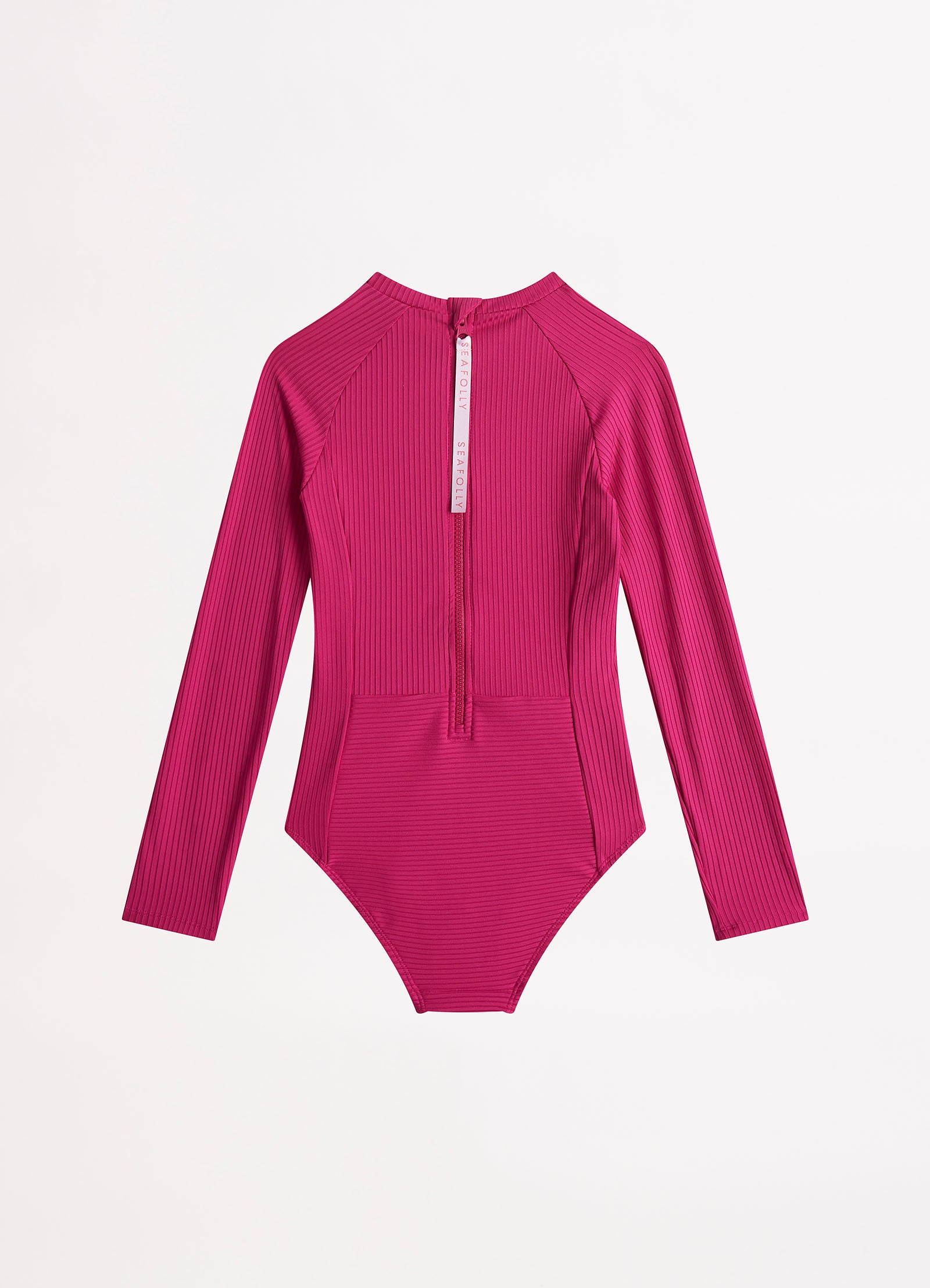 Summer Essential Girls Panelled Paddlesuit - Deep Pink - Deep Pink view 2