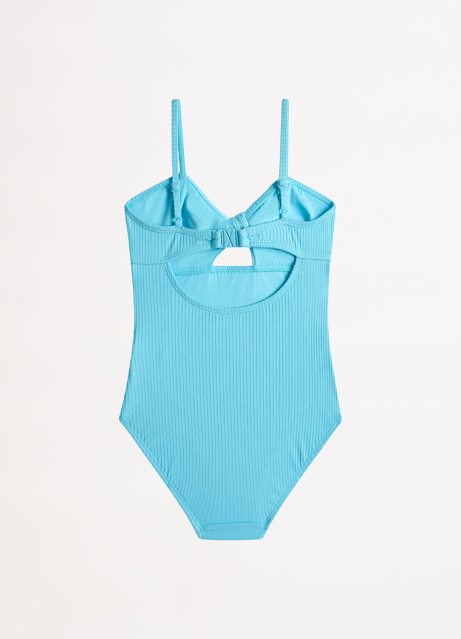 Summer Essential Girls Tie Front One Piece - Sky - Sky view 2